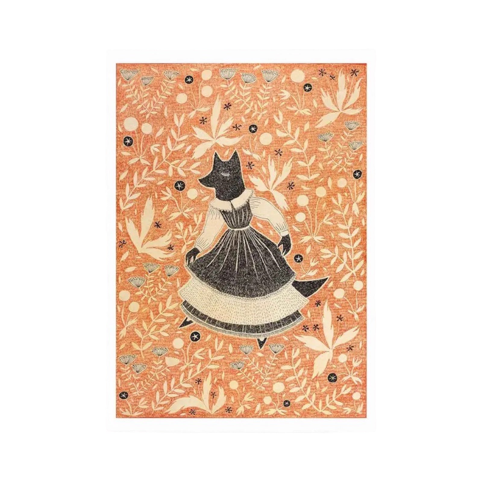 Dancing Fox Mini Print