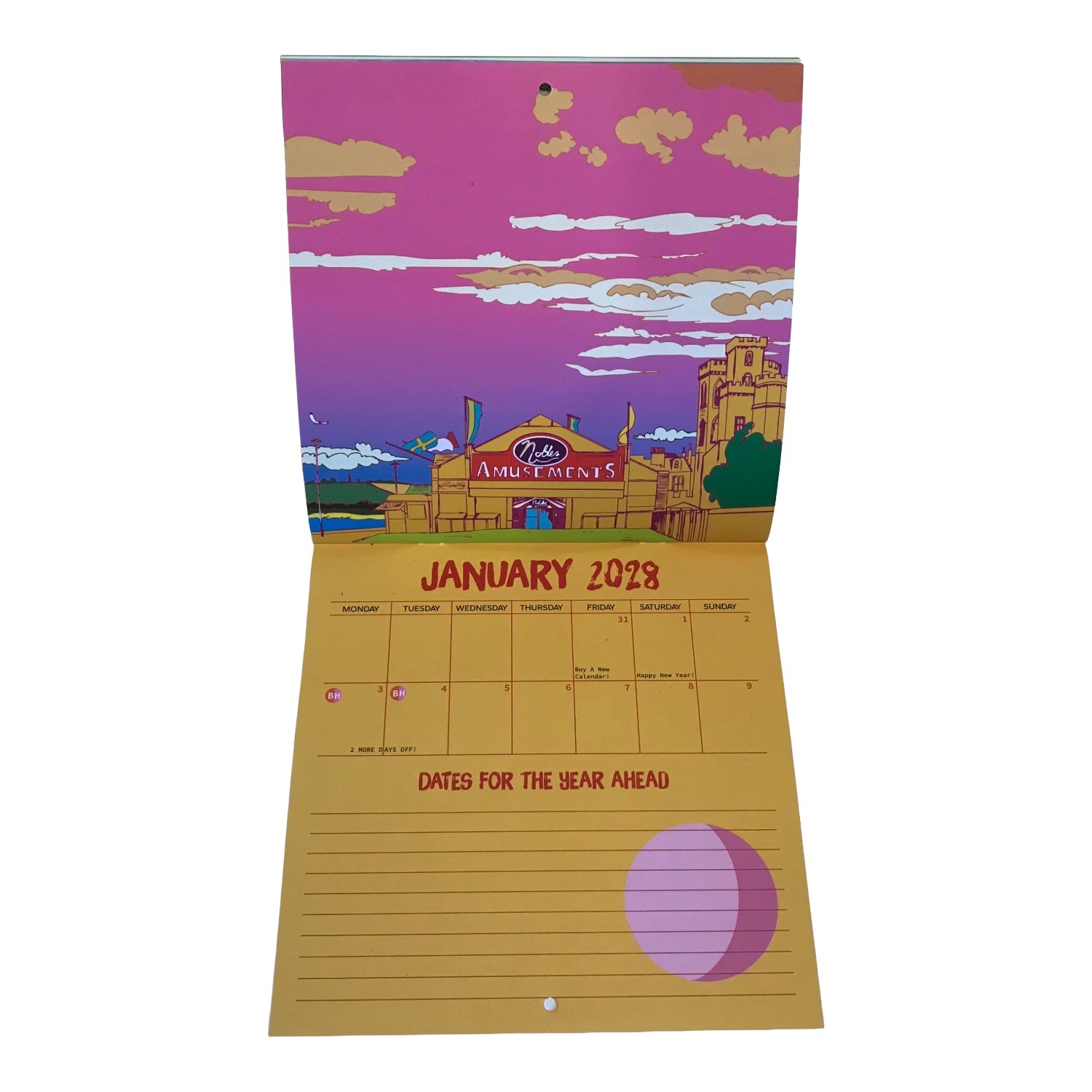 2027 Eddscape Calendar - features 12 illustrations of landscapes from around Scotland 