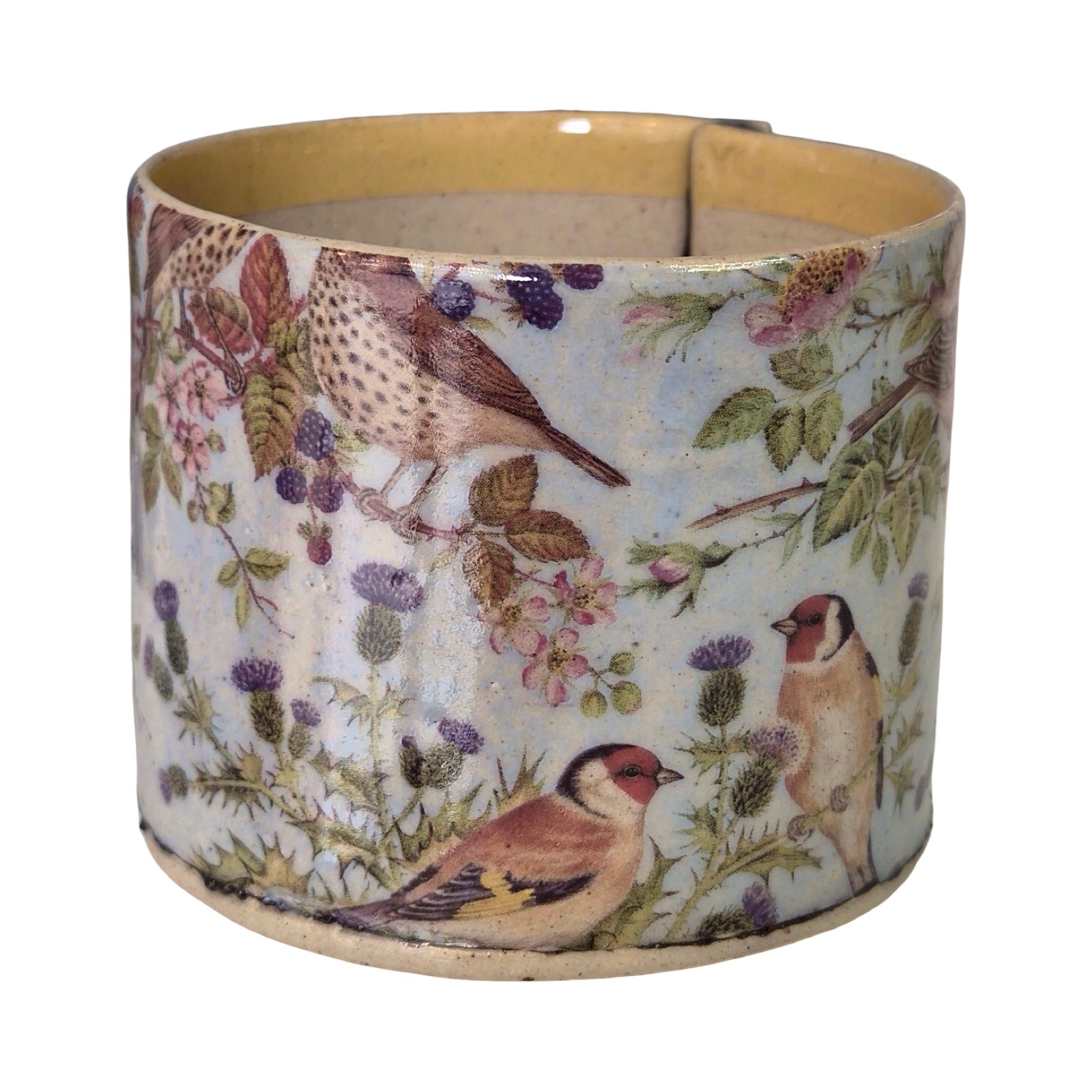 Yellow Stripe Bird Small Mug