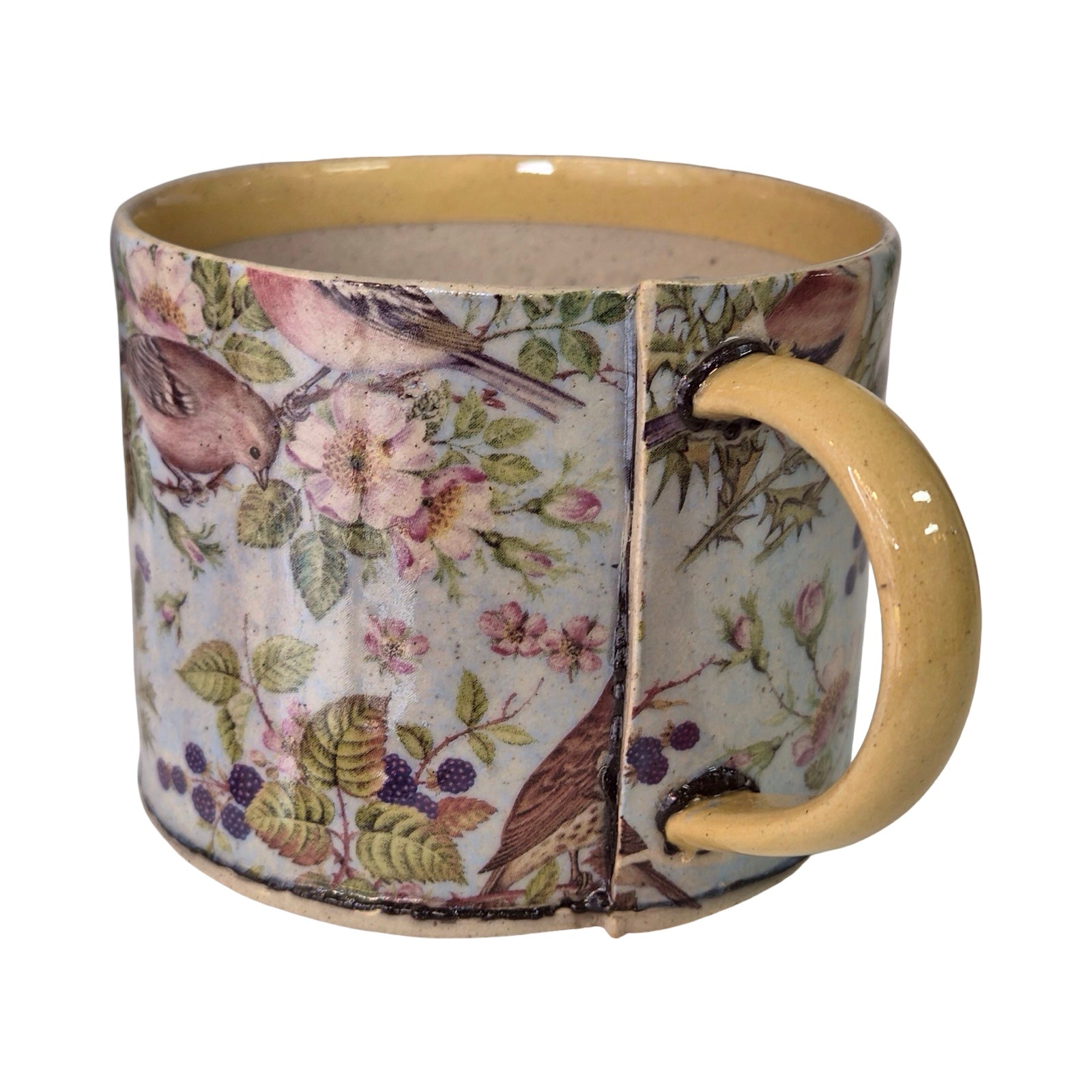 Yellow Stripe Bird Small Mug