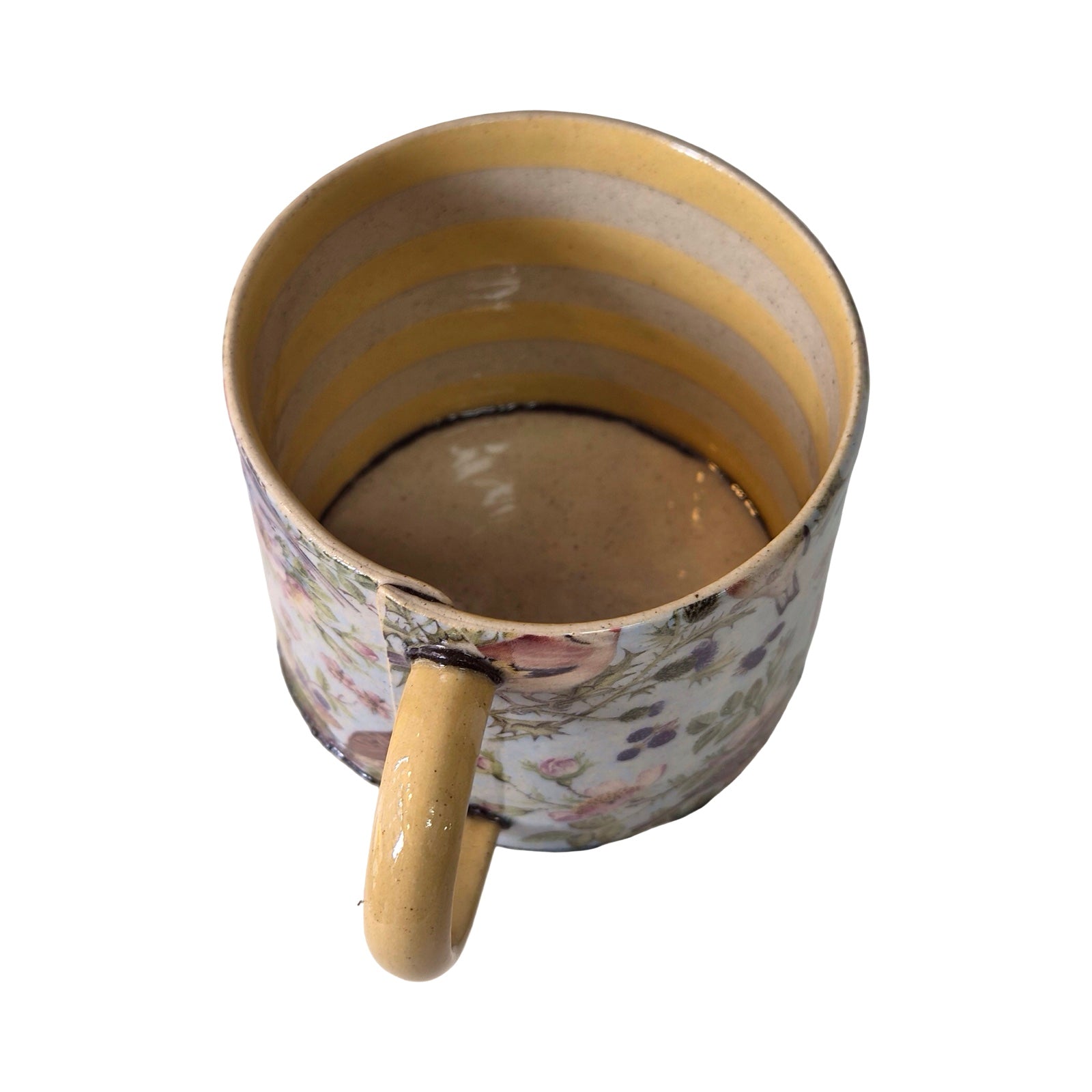 Yellow Stripe Bird Small Mug