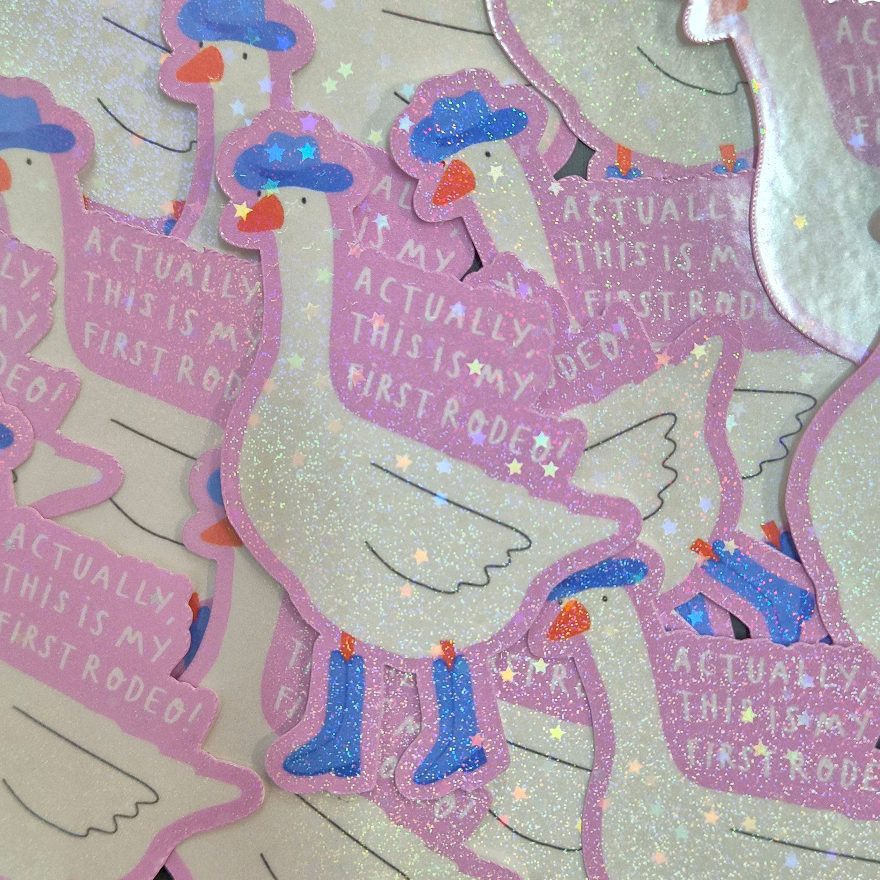 Actually This Is My First Rodeo Sticker