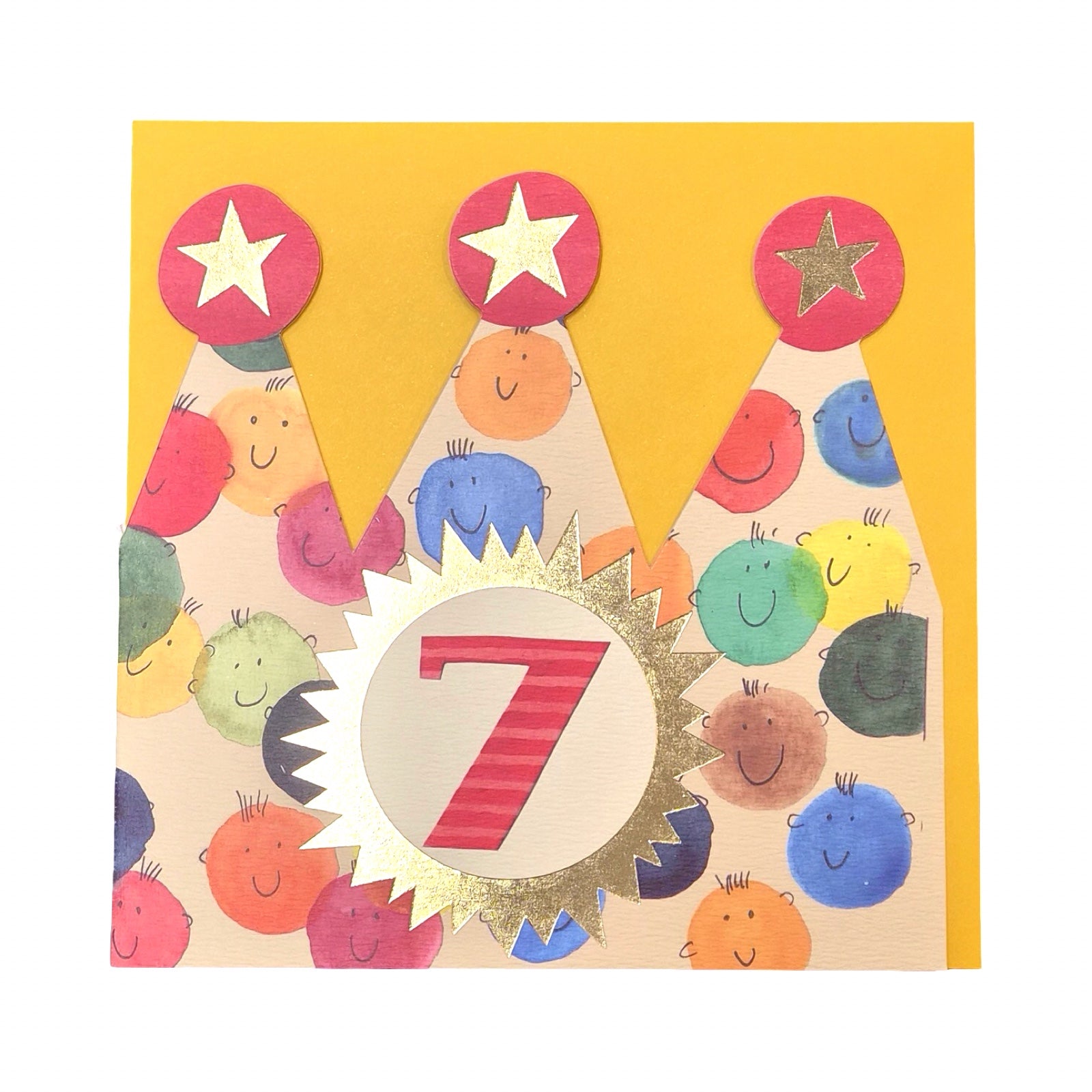 7th Birthday Children's Crown Card
