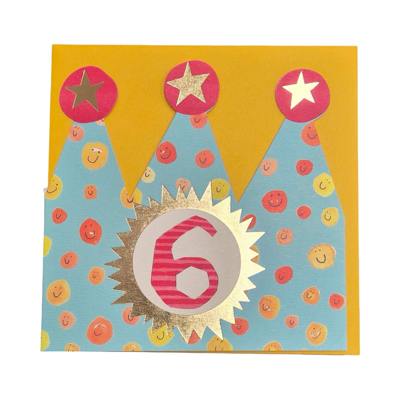 6th Birthday Children's Crown Card