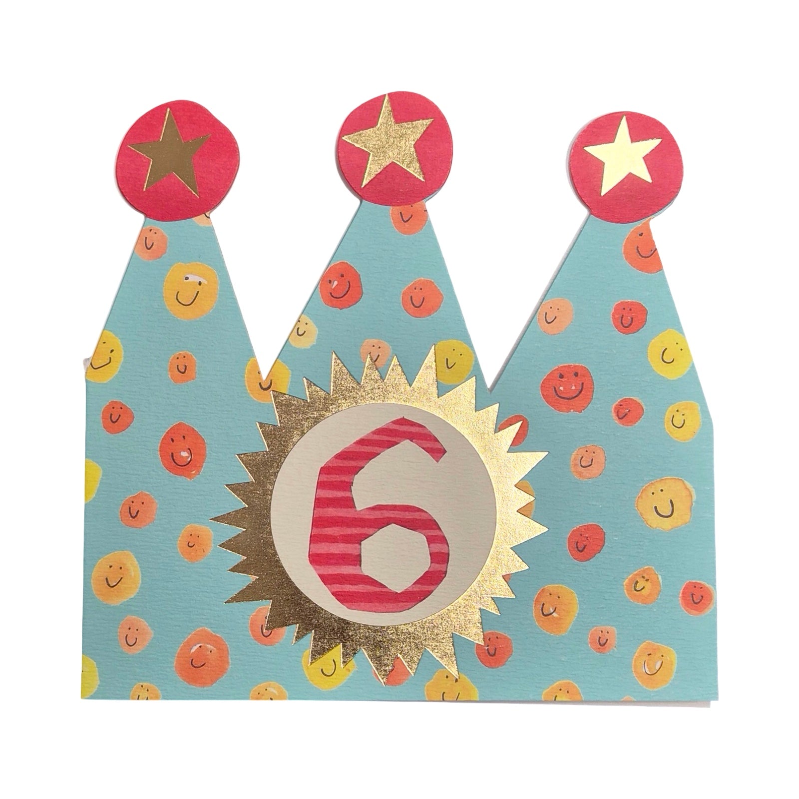 6th Birthday Children's Crown Card