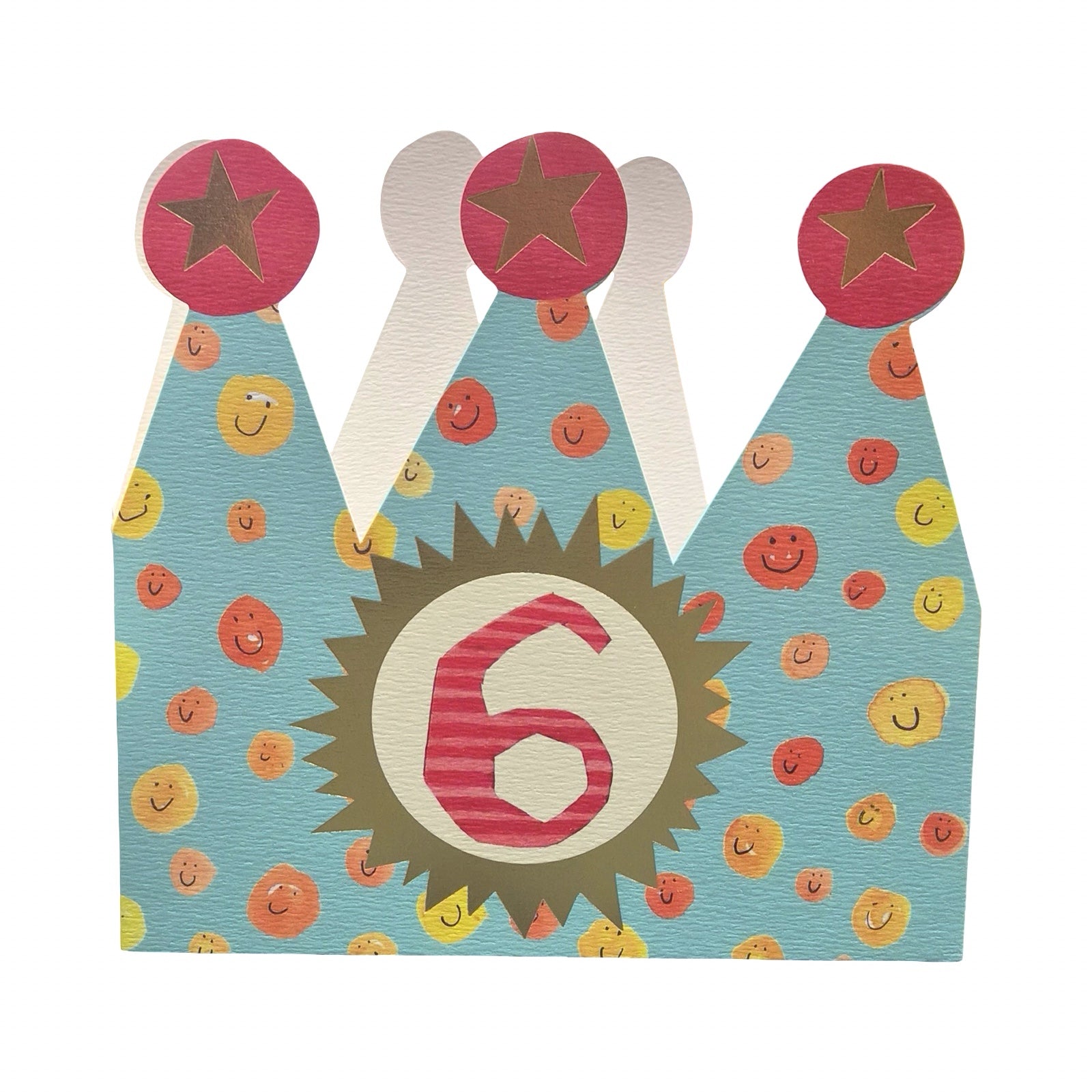 6th Birthday Children's Crown Card