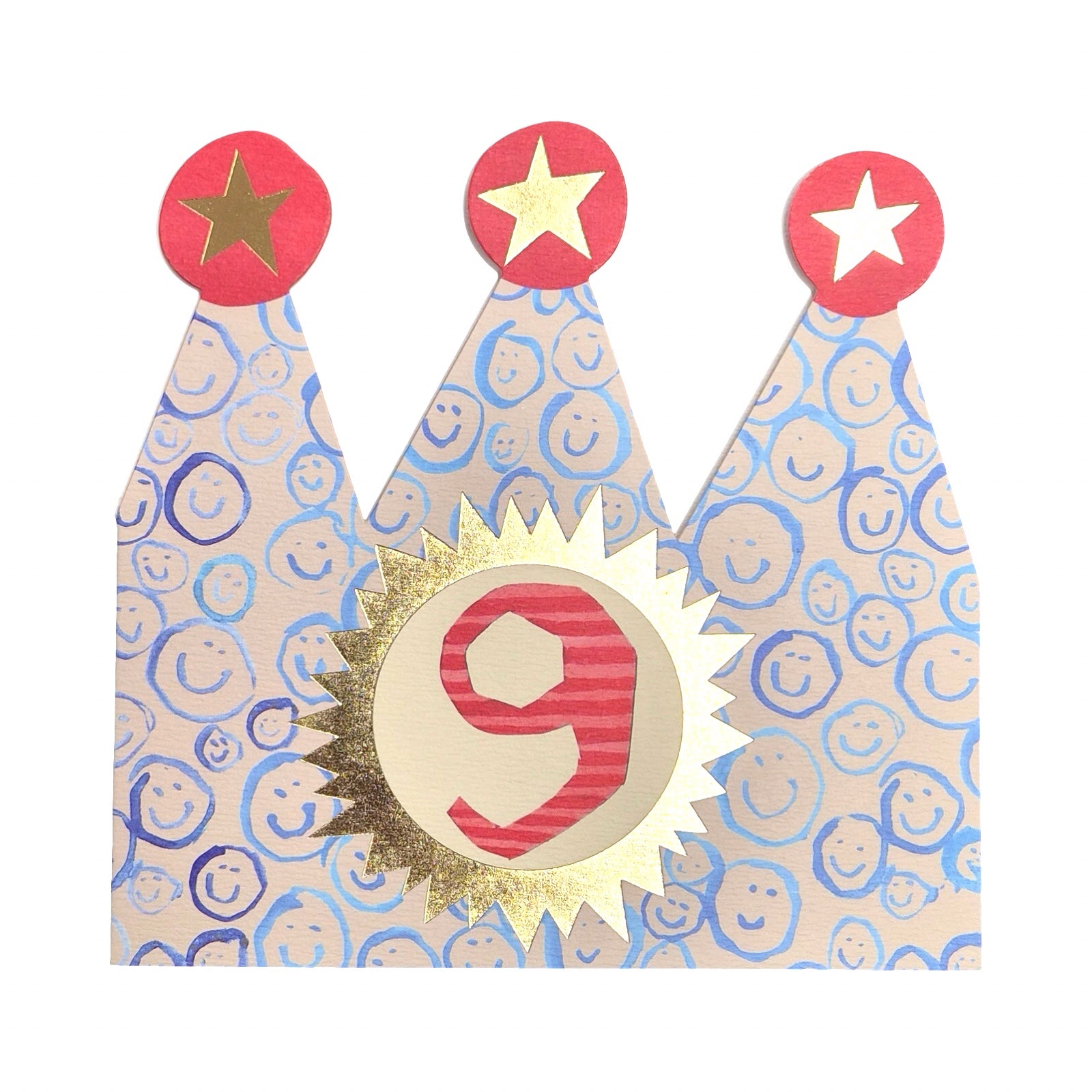 9th Birthday Children's Crown Card