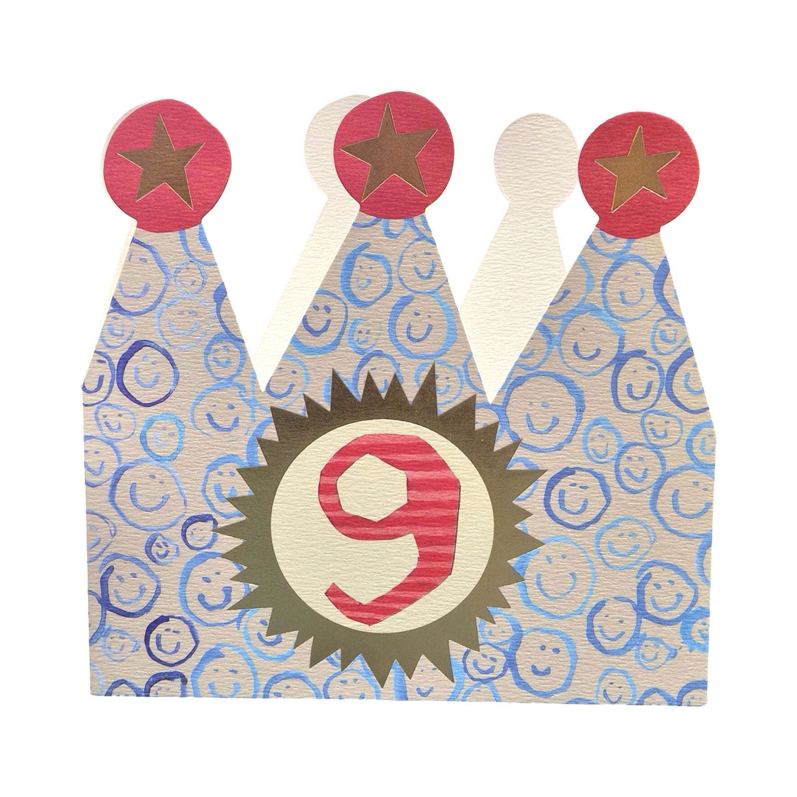 9th Birthday Children's Crown Card