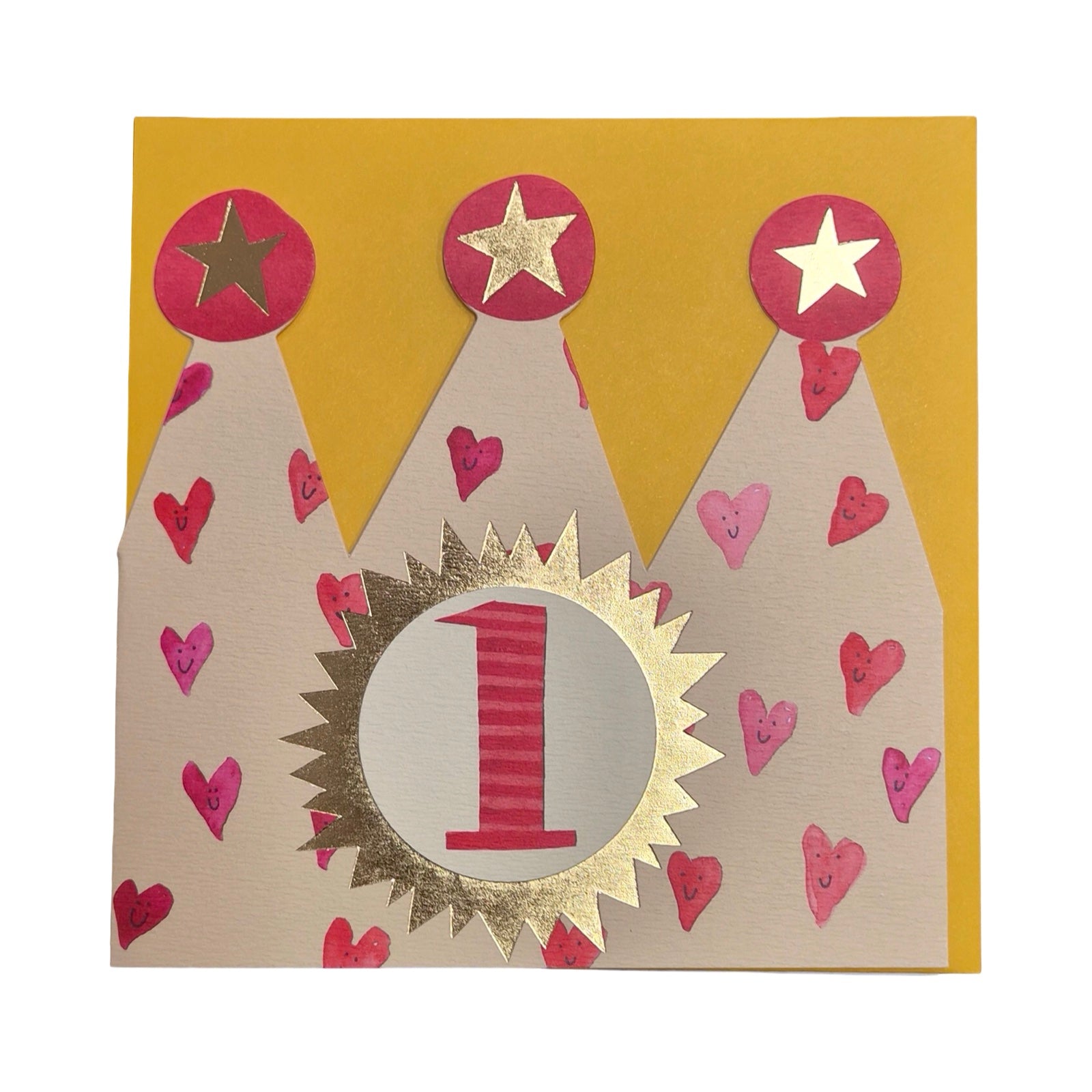 1st Birthday Children's Crown Card