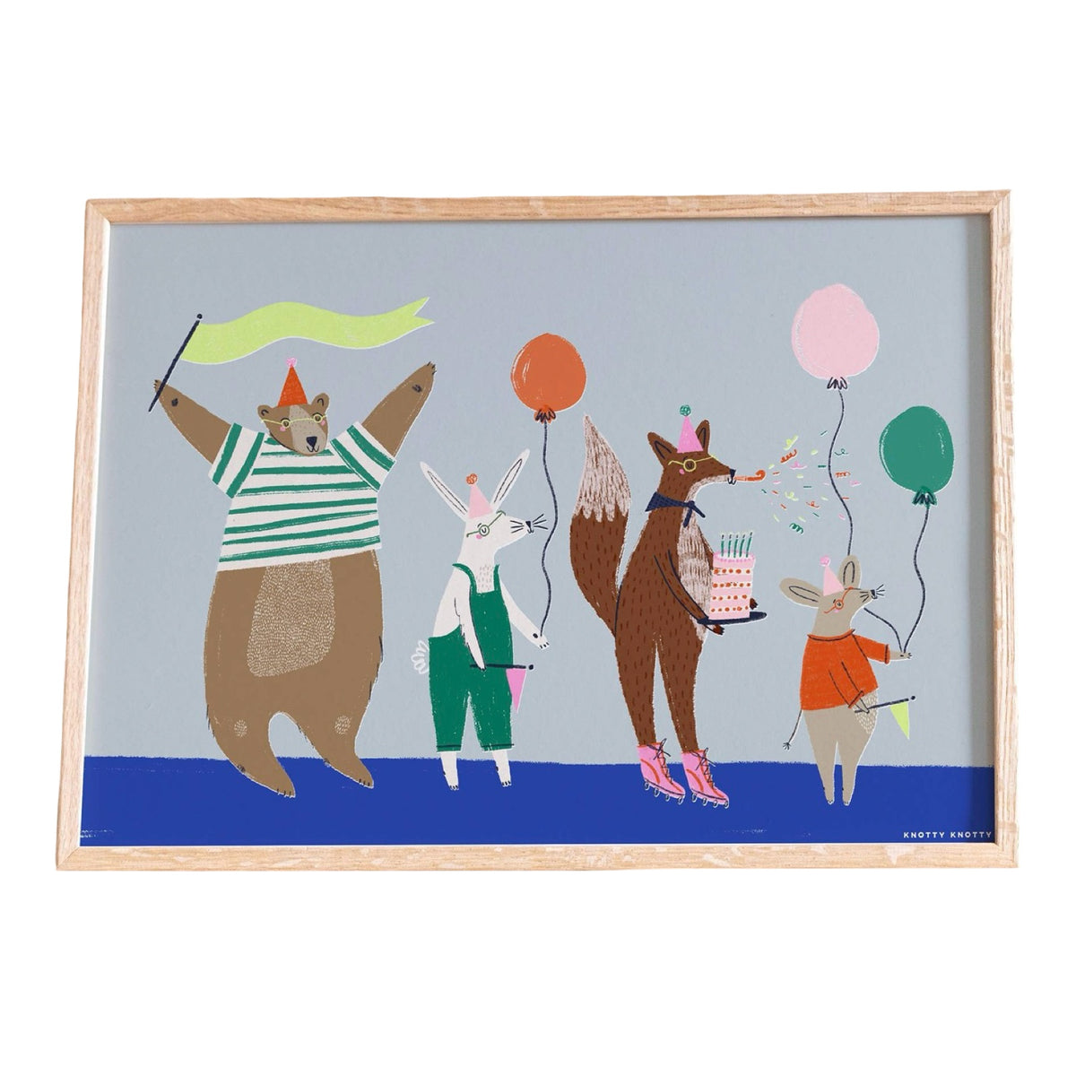 Woodland Party Print