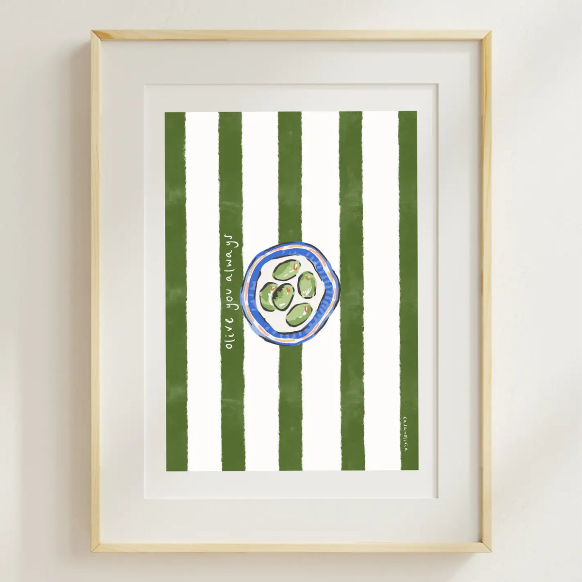Olive You Always Mini Print