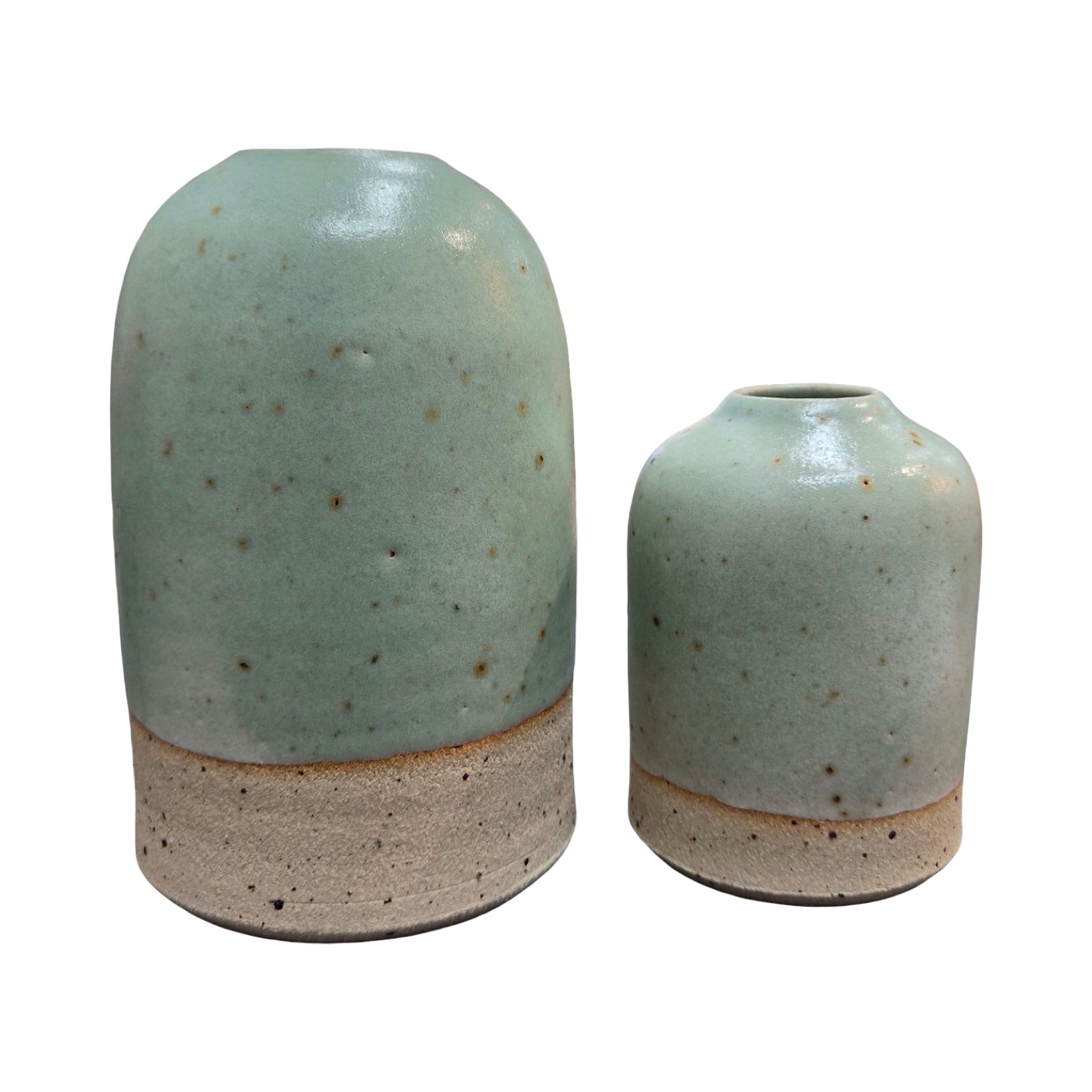 Green Stoneware Vase