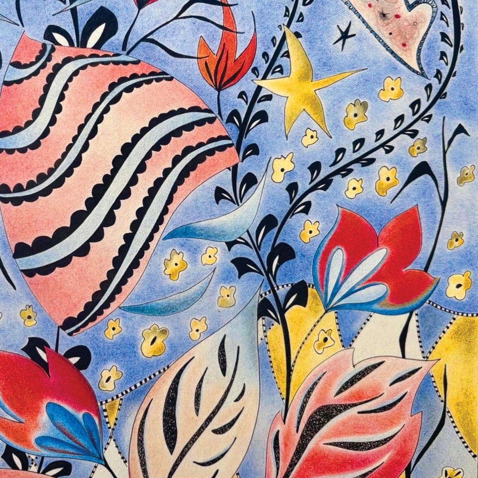 The Girl with Spring in her Step Print
