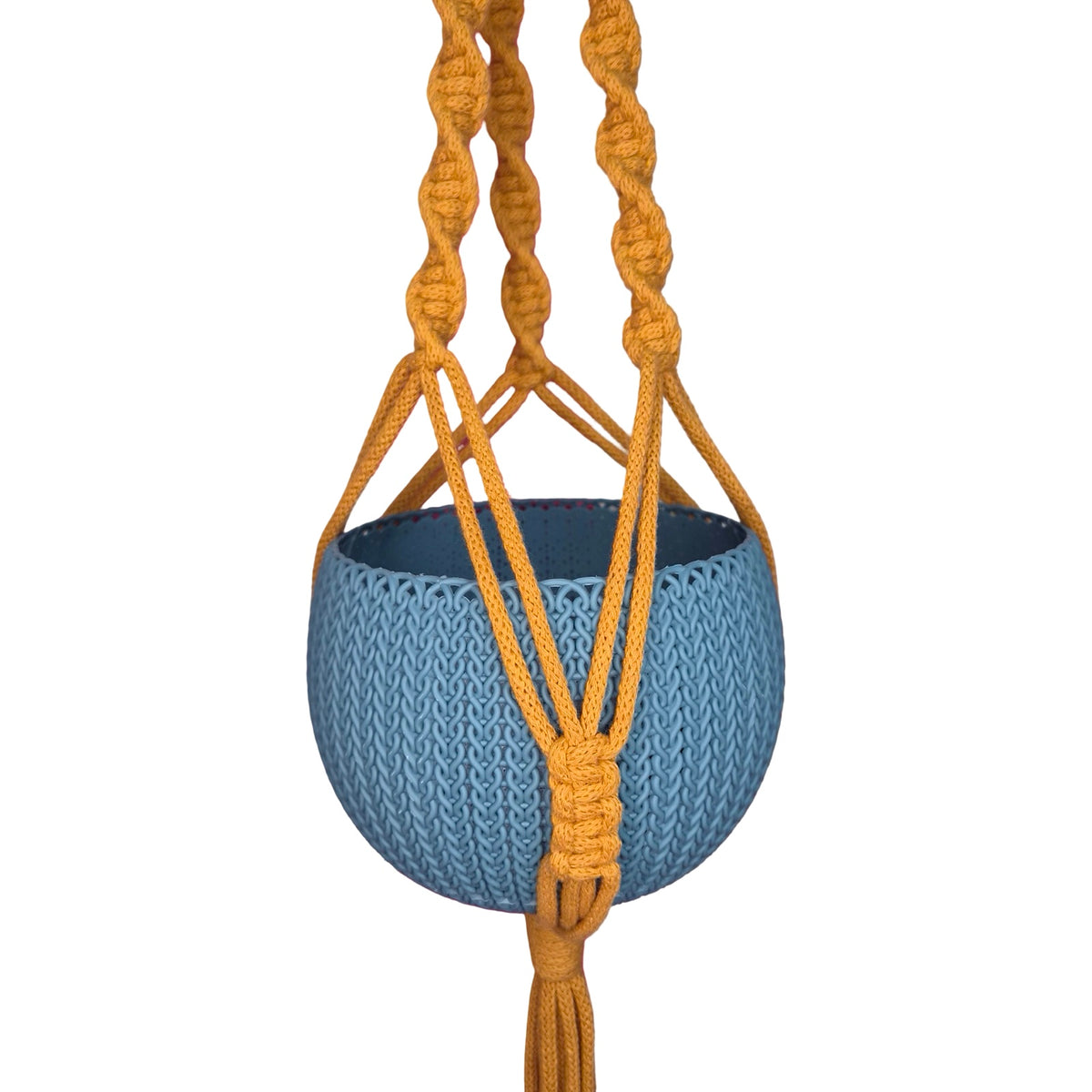 Mustard Classic Macrame Plant Hanger