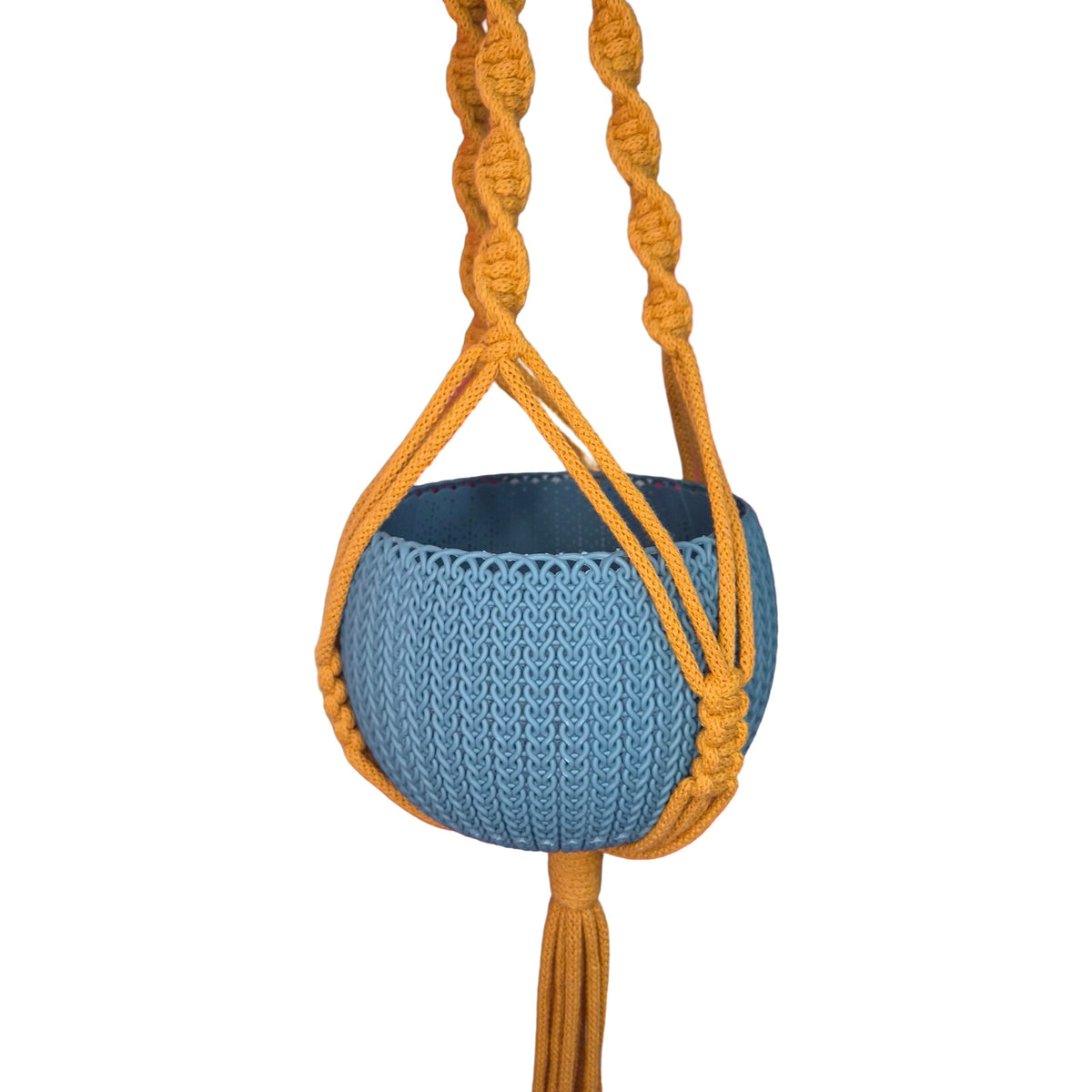 Mustard Classic Macrame Plant Hanger