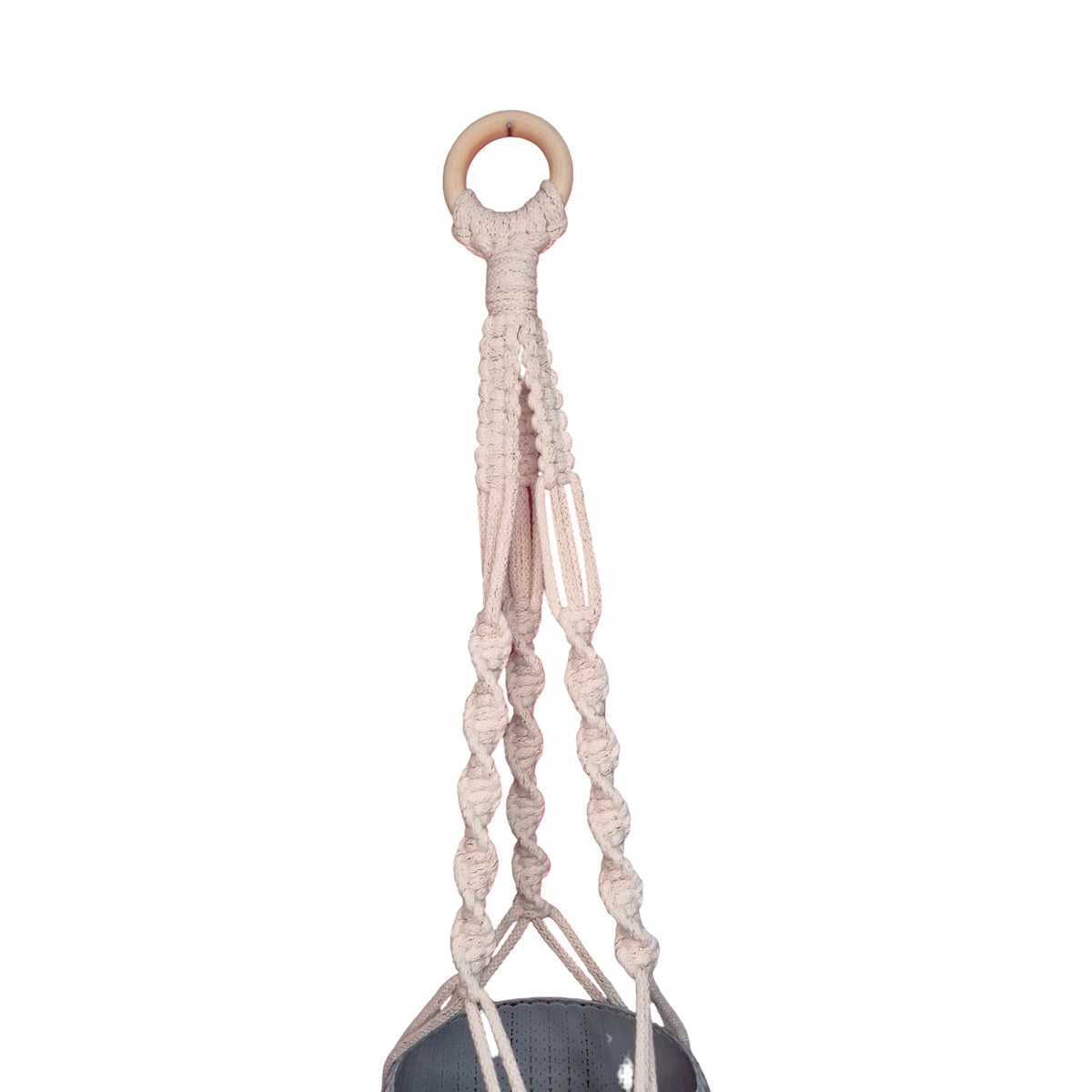 Cream Classic Macrame Plant Hanger
