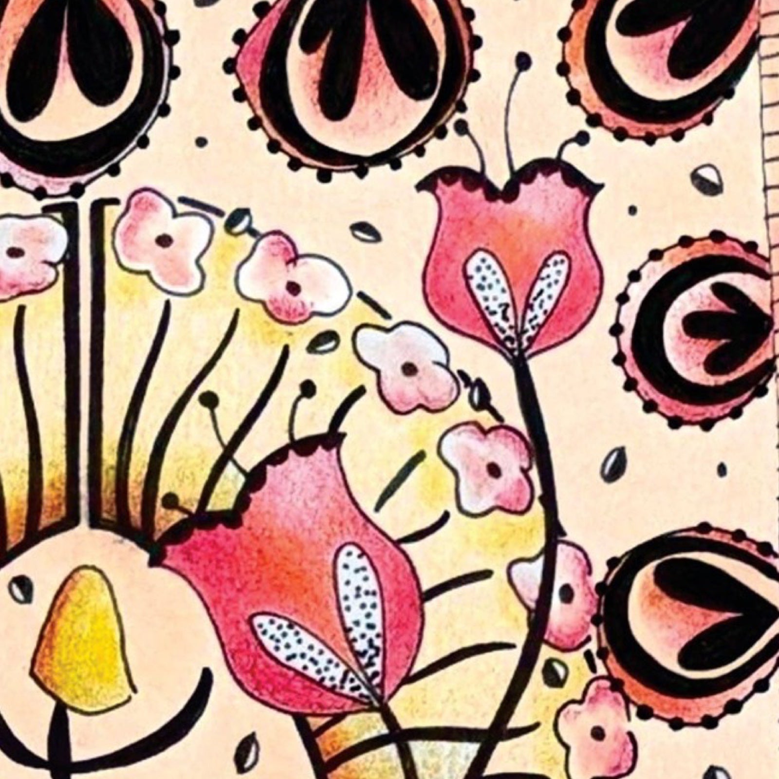 All Tulips and Roses Print