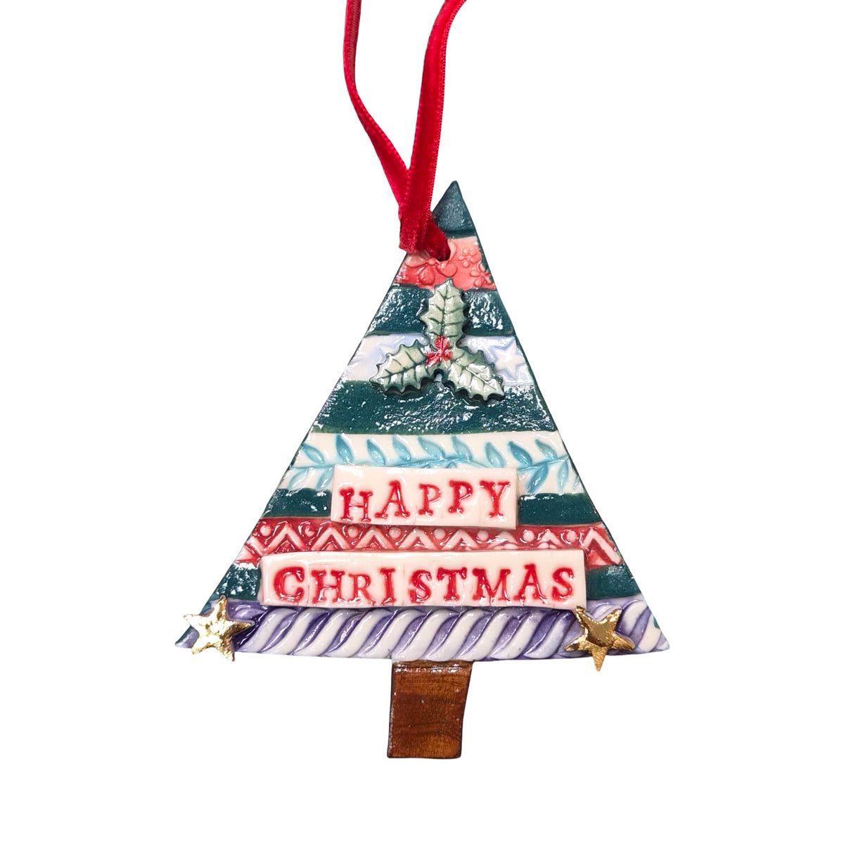 Christmas Tree Porcelain Decoration