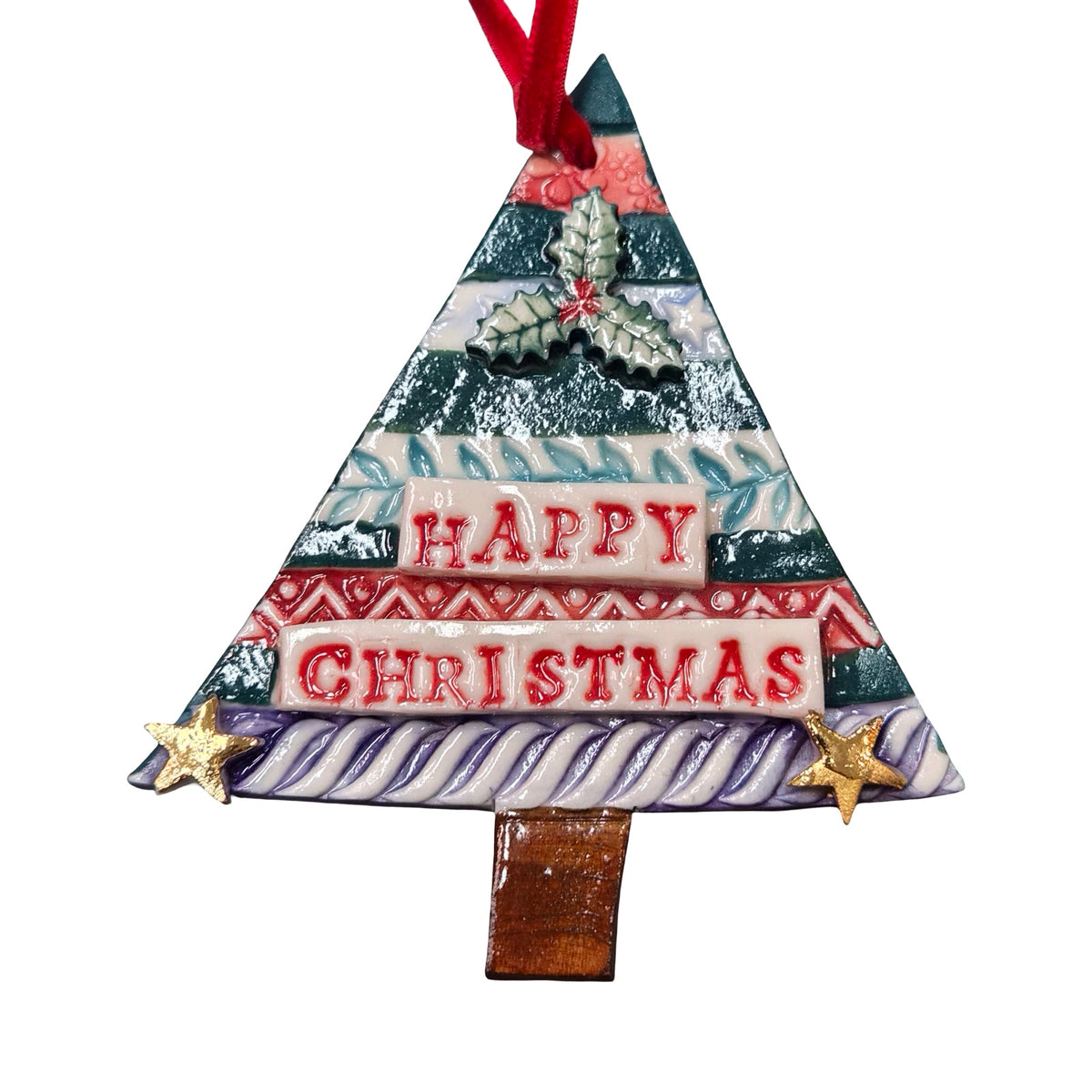 Christmas Tree Porcelain Decoration