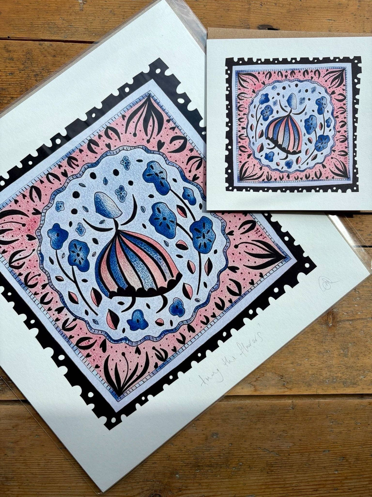 Among the Flowers Print