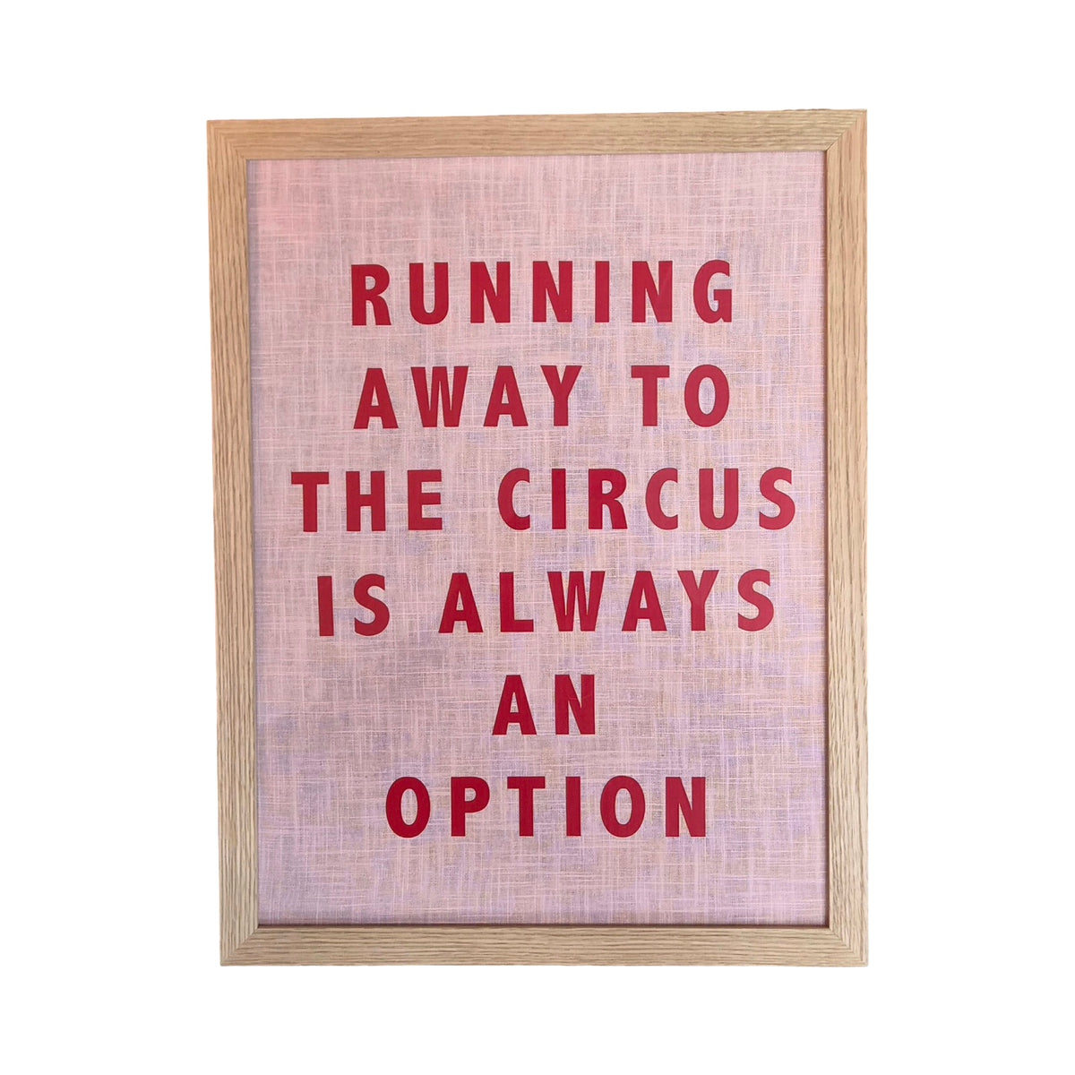 Running Away To The Circus Framed Print