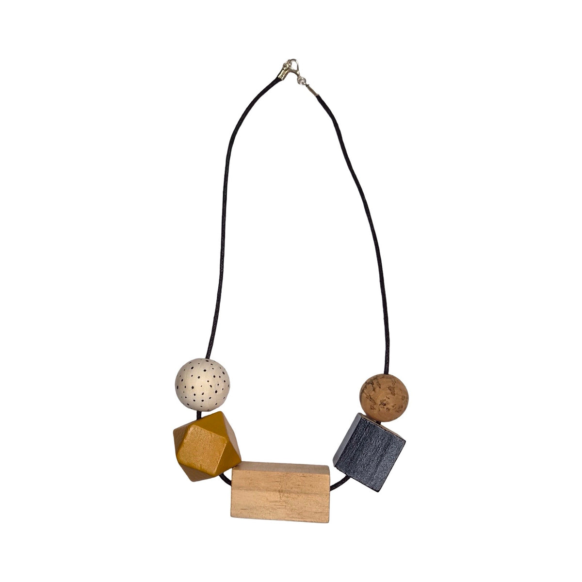 Navy Chunky Bamboo Necklace