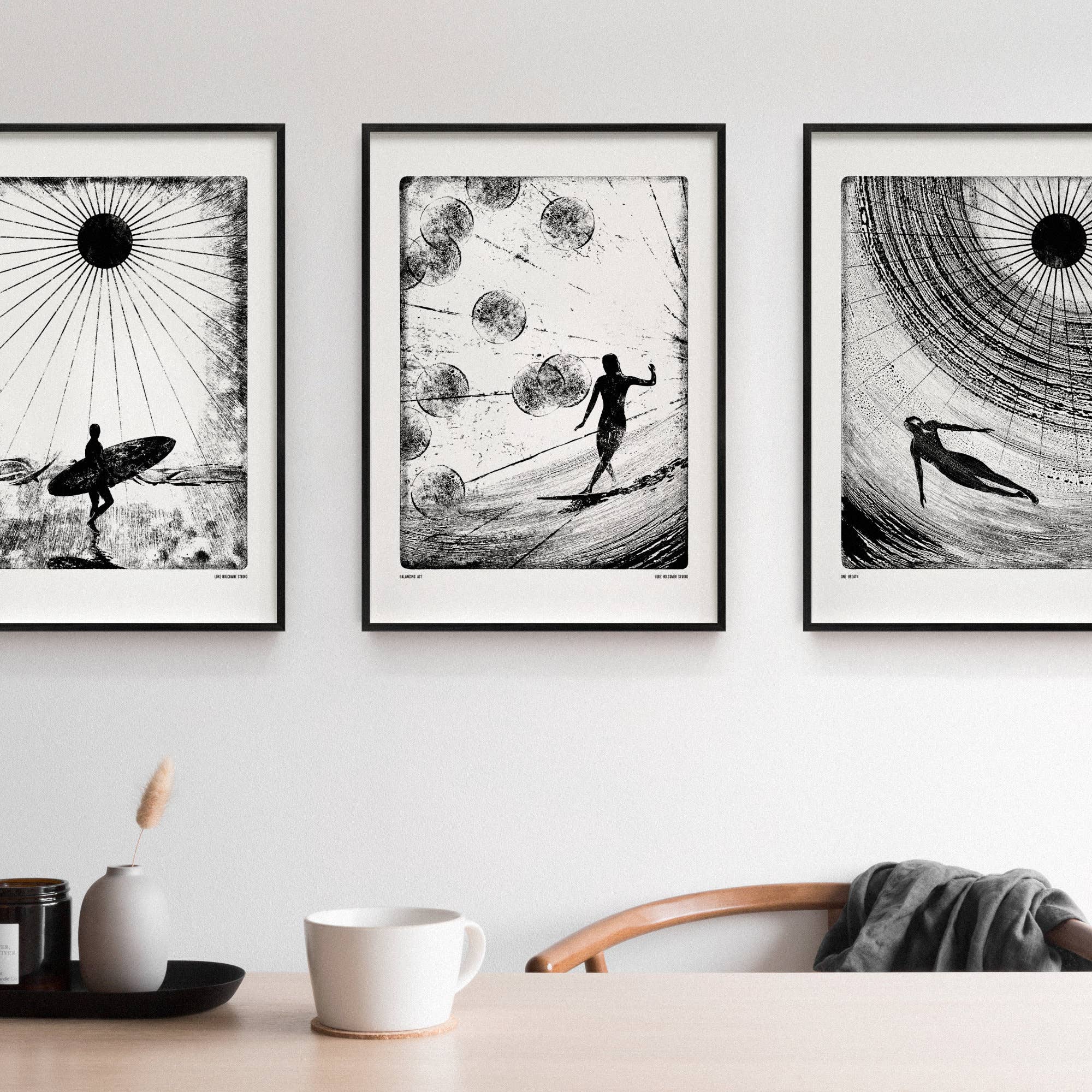 Chasing Waves Surfer Print