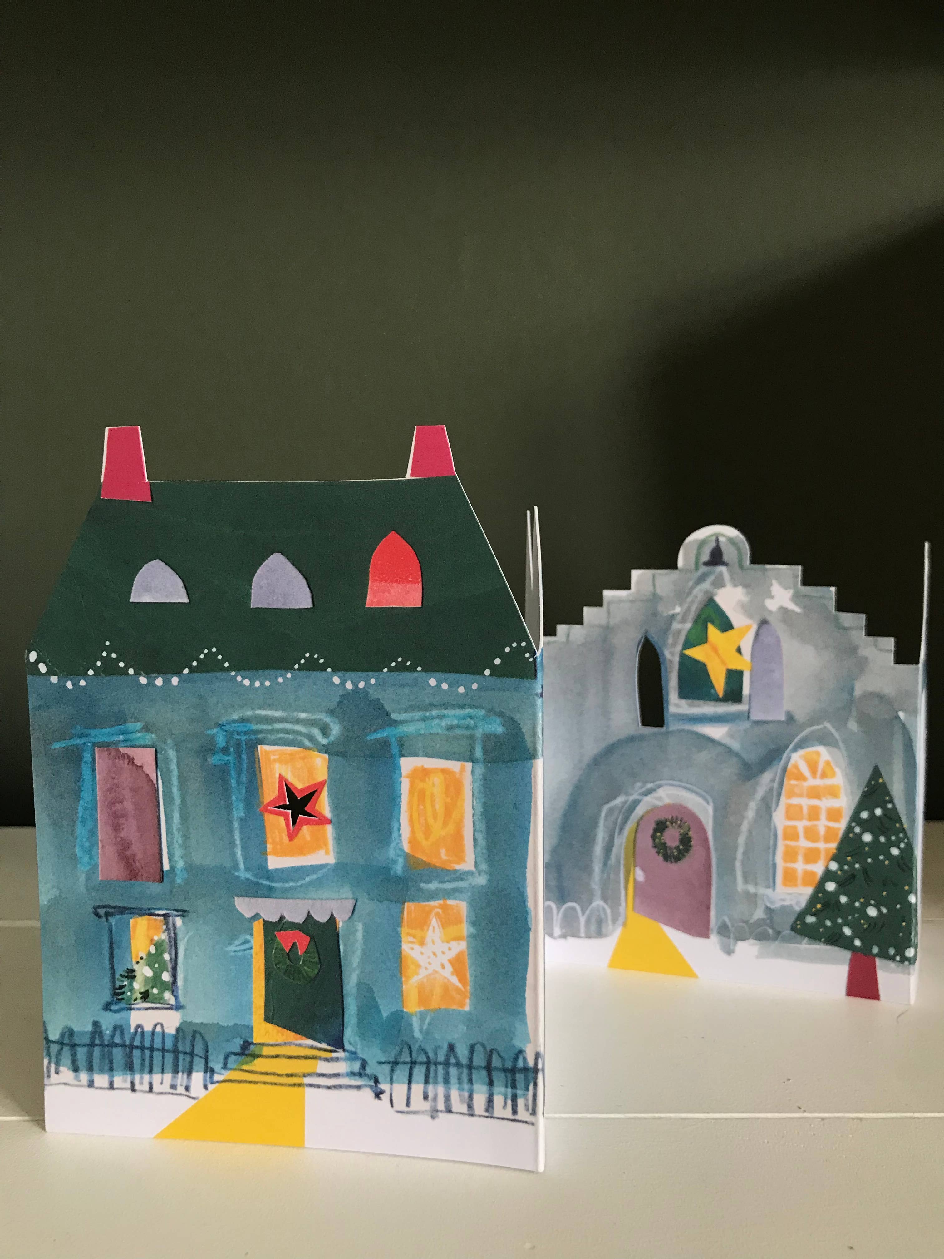 Festive Street Concertina Card