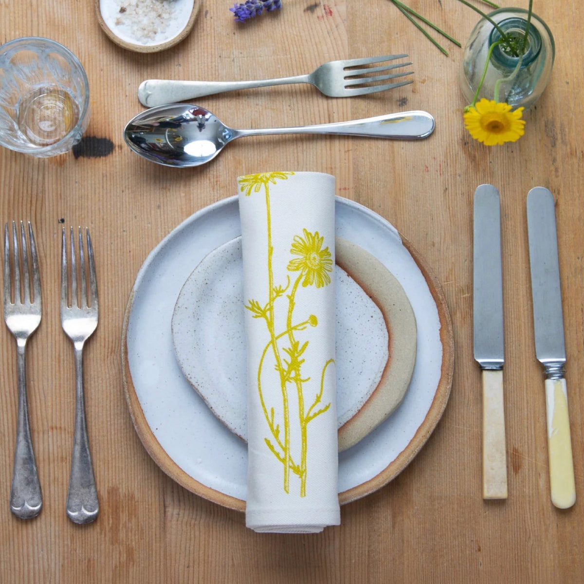 Garden Flowers Cotton Napkin Set