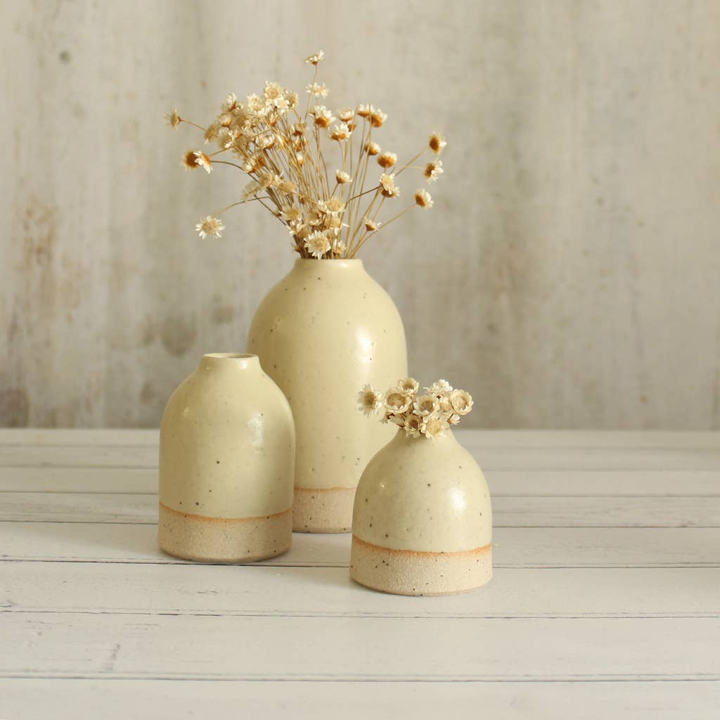 Yellow Stoneware Vase