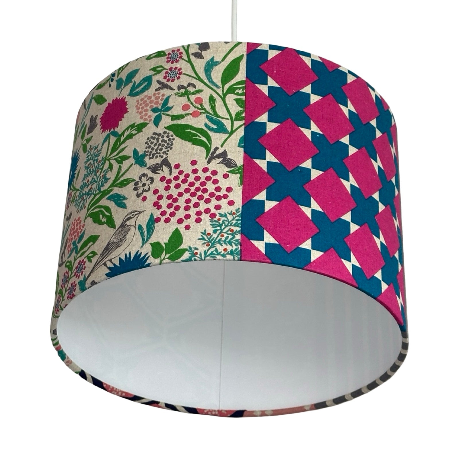 Patch Bird Drum Lampshade