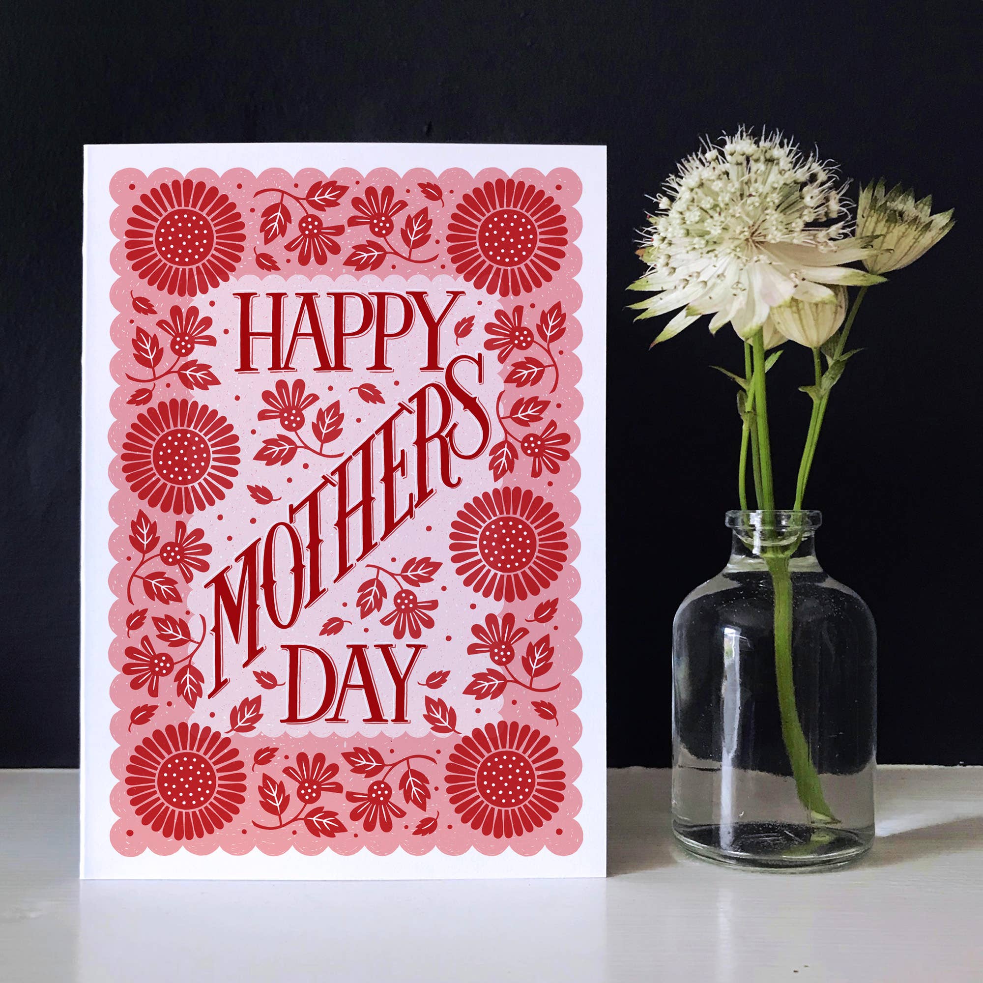 Floral Pattern Mother's Day Card