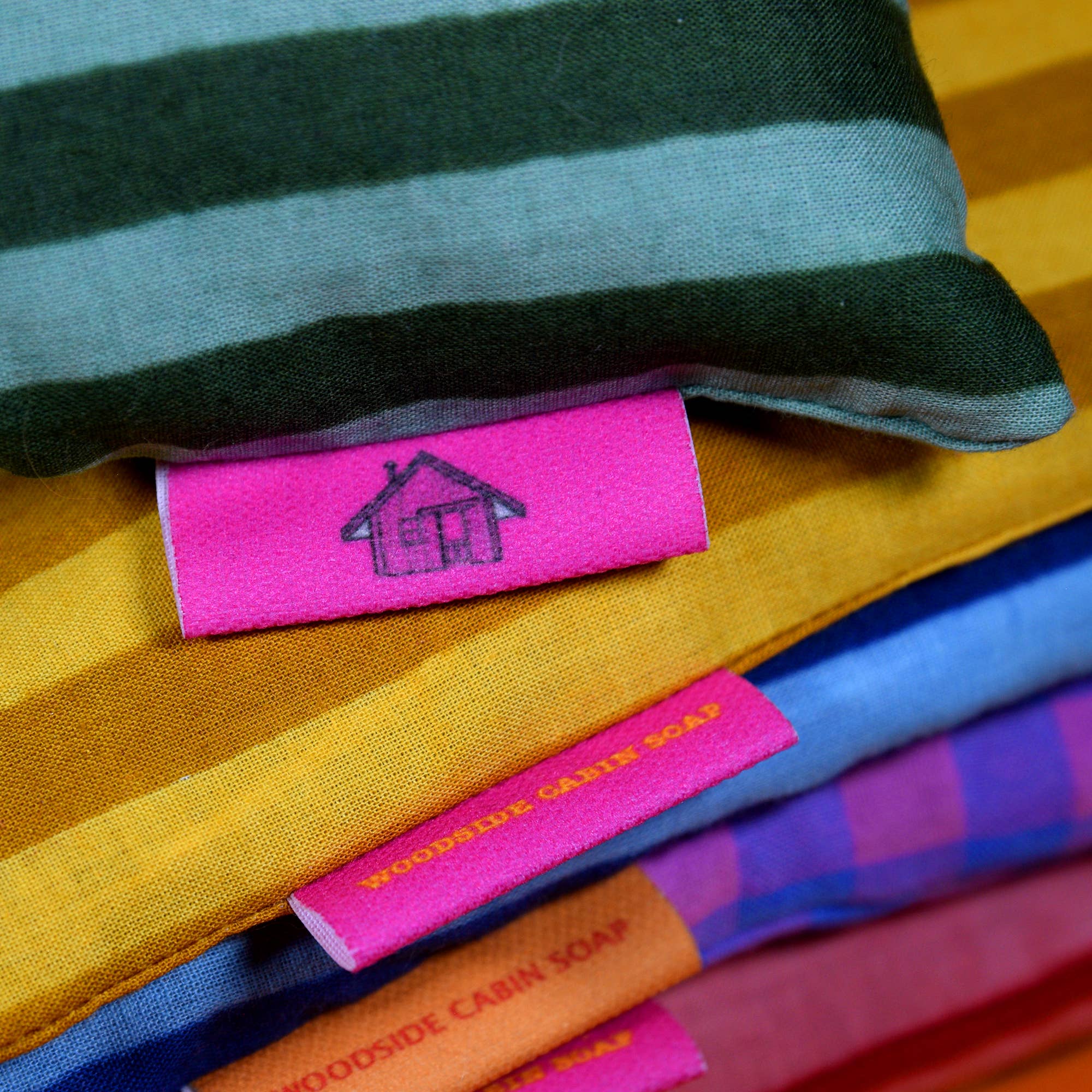 Yellow Stripe Lavender Eye Pillow