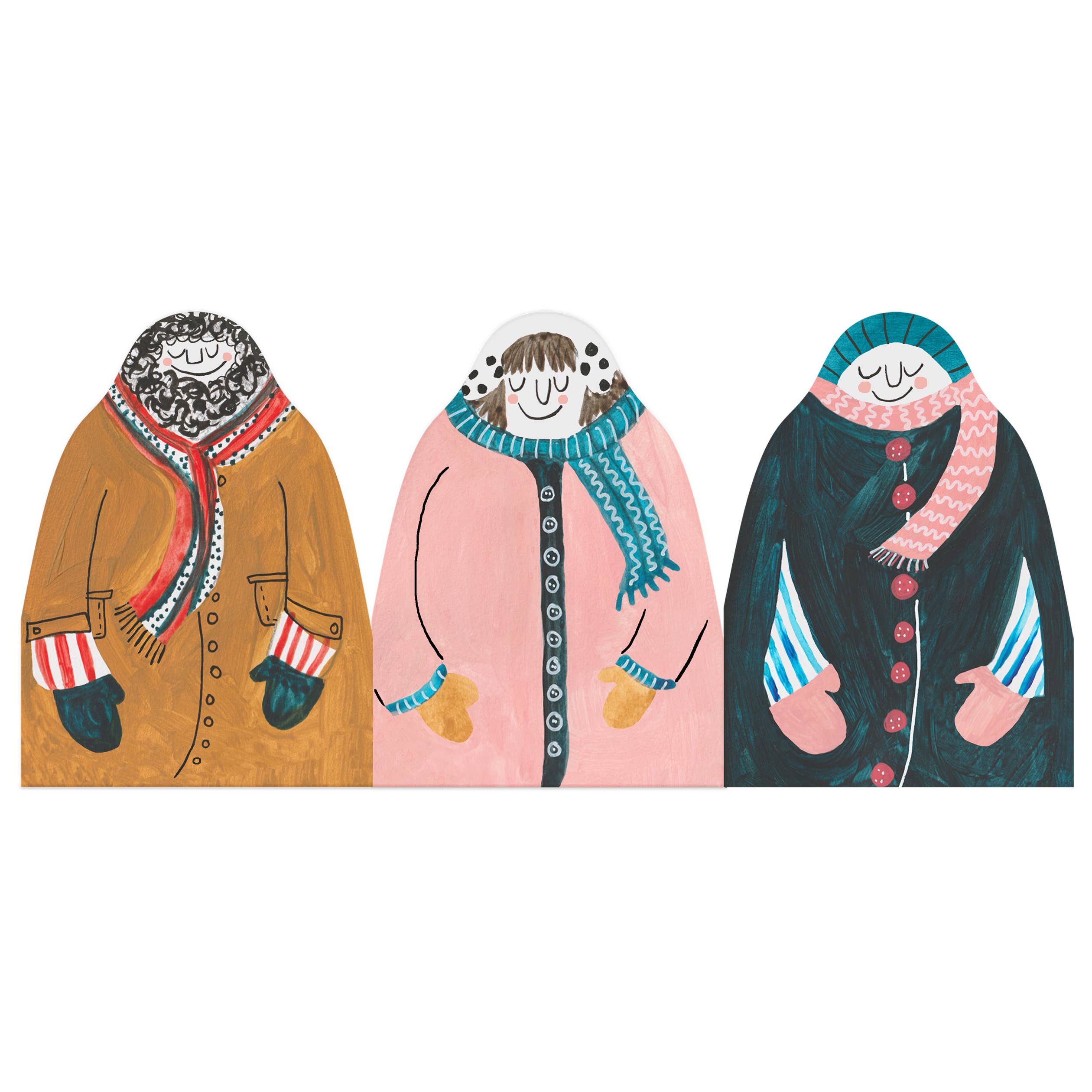 Winter People Christmas Concertina Card