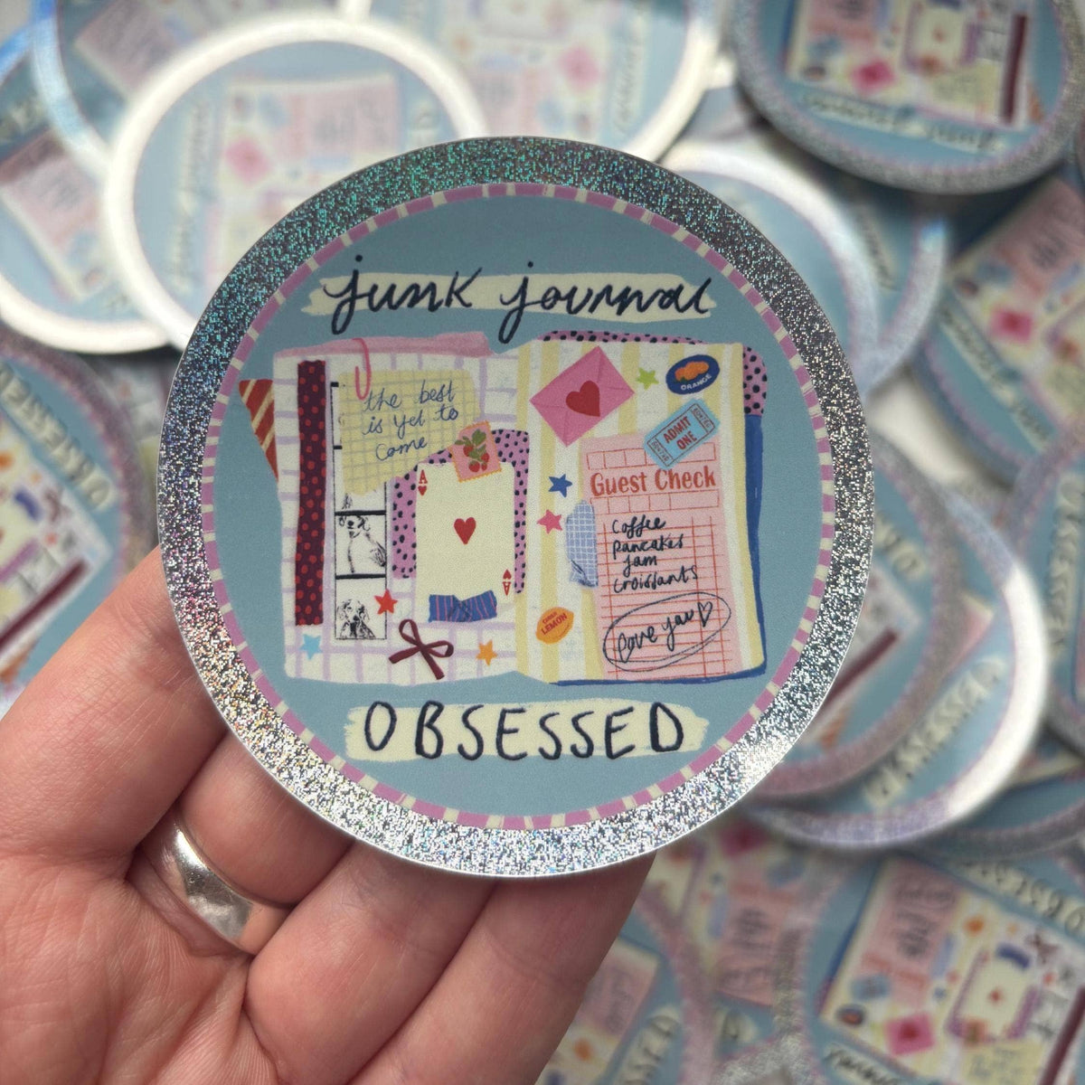 Junk Journal Obsessed Sticker