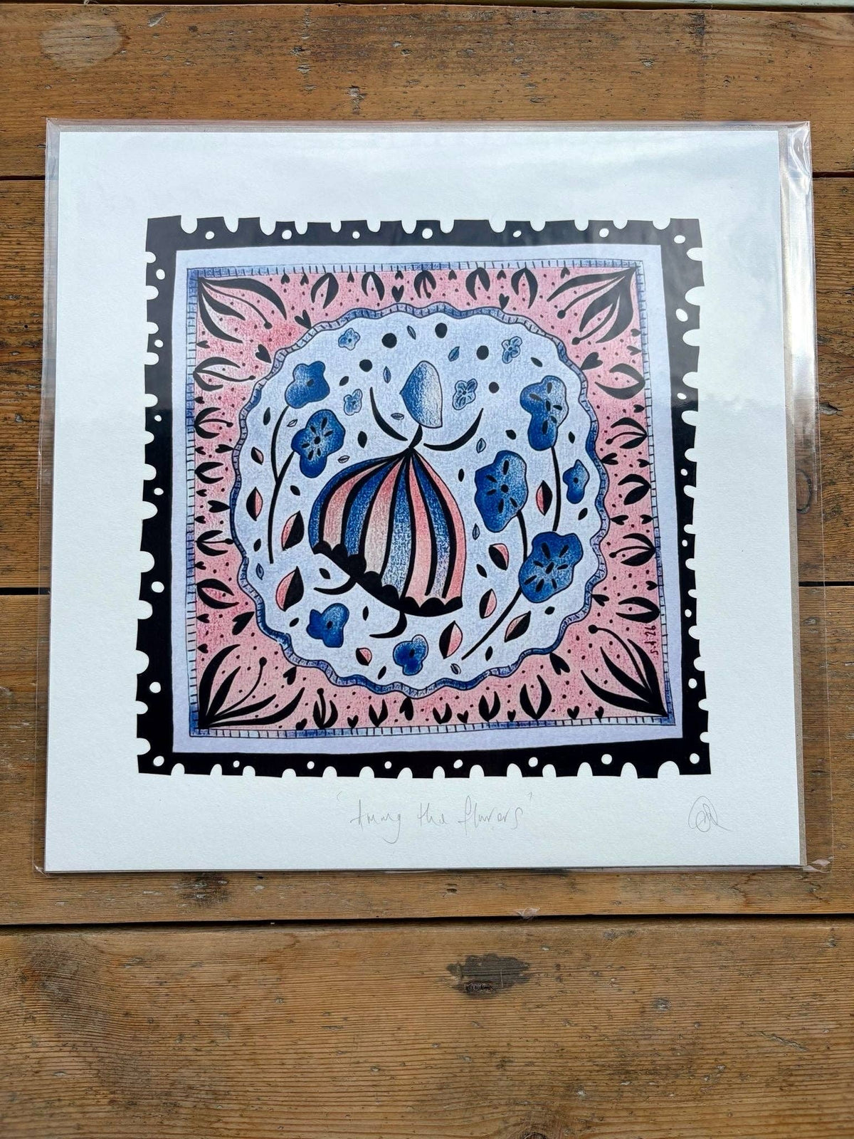 Among the Flowers Print