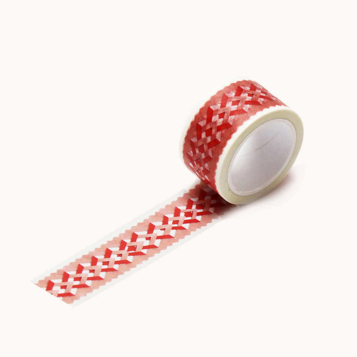 Pink and Red Patterned Washi Tape