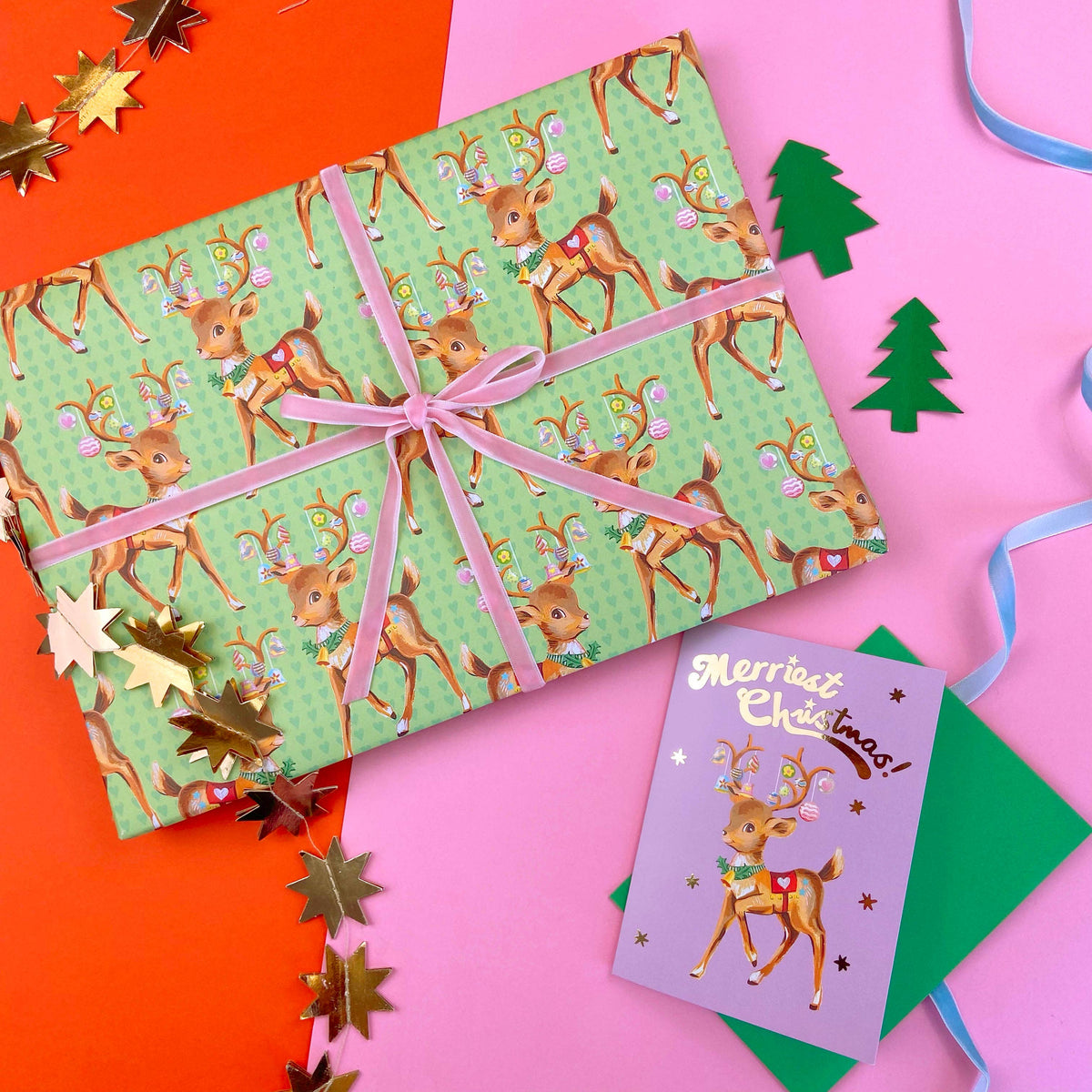 Christmas Reindeer Wrapping Paper
