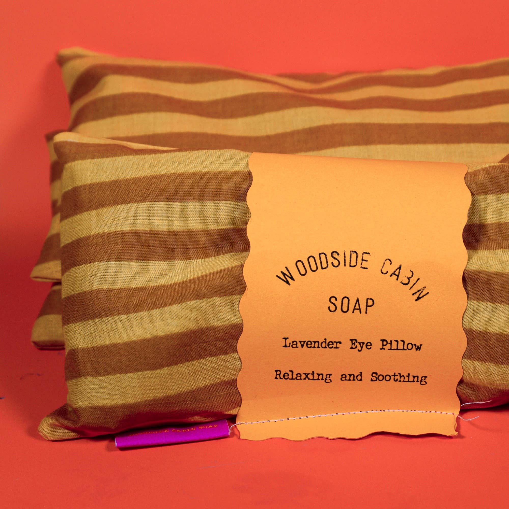 Yellow Stripe Lavender Eye Pillow