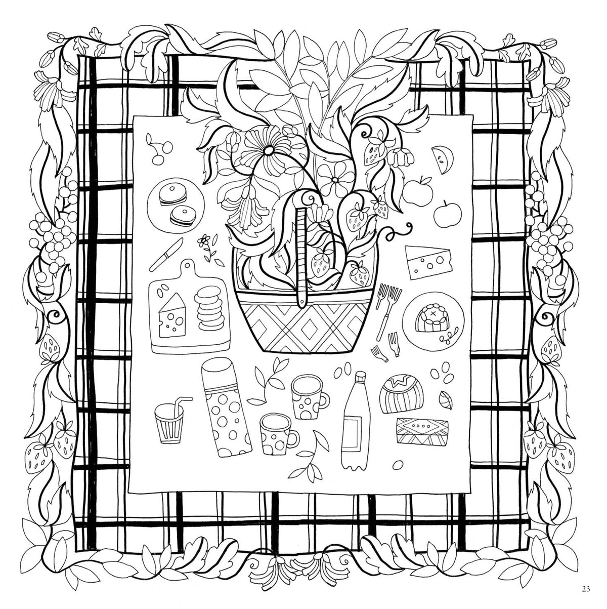 Scottish Gardens Colouring Book
