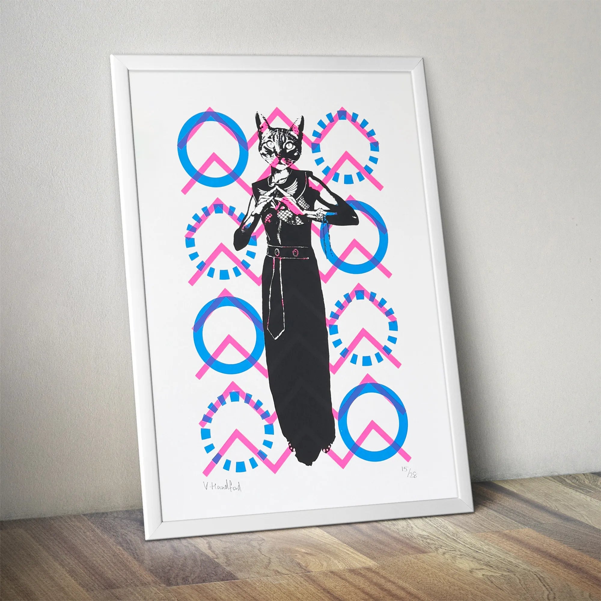 Bastet Cat Goddess Screen Print
