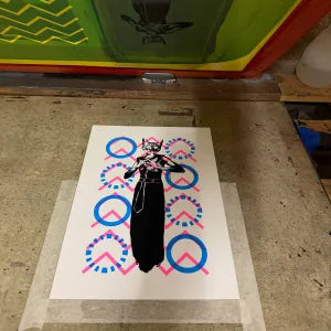 Bastet Cat Goddess Screen Print