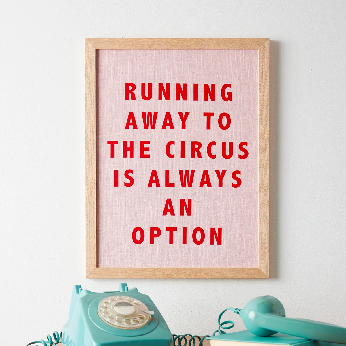 Running Away To The Circus Framed Print