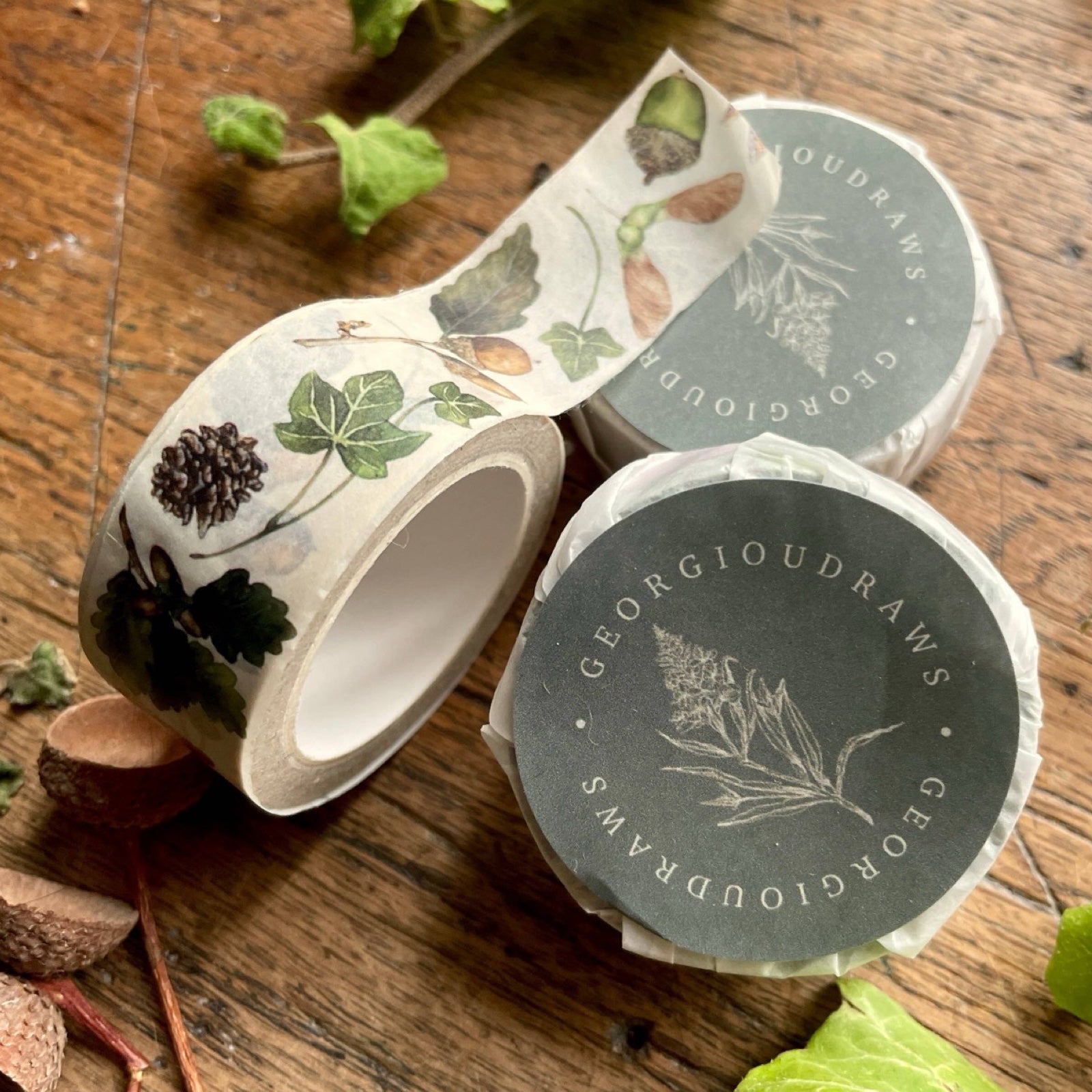Natural Seeds Woodland Washi Tape