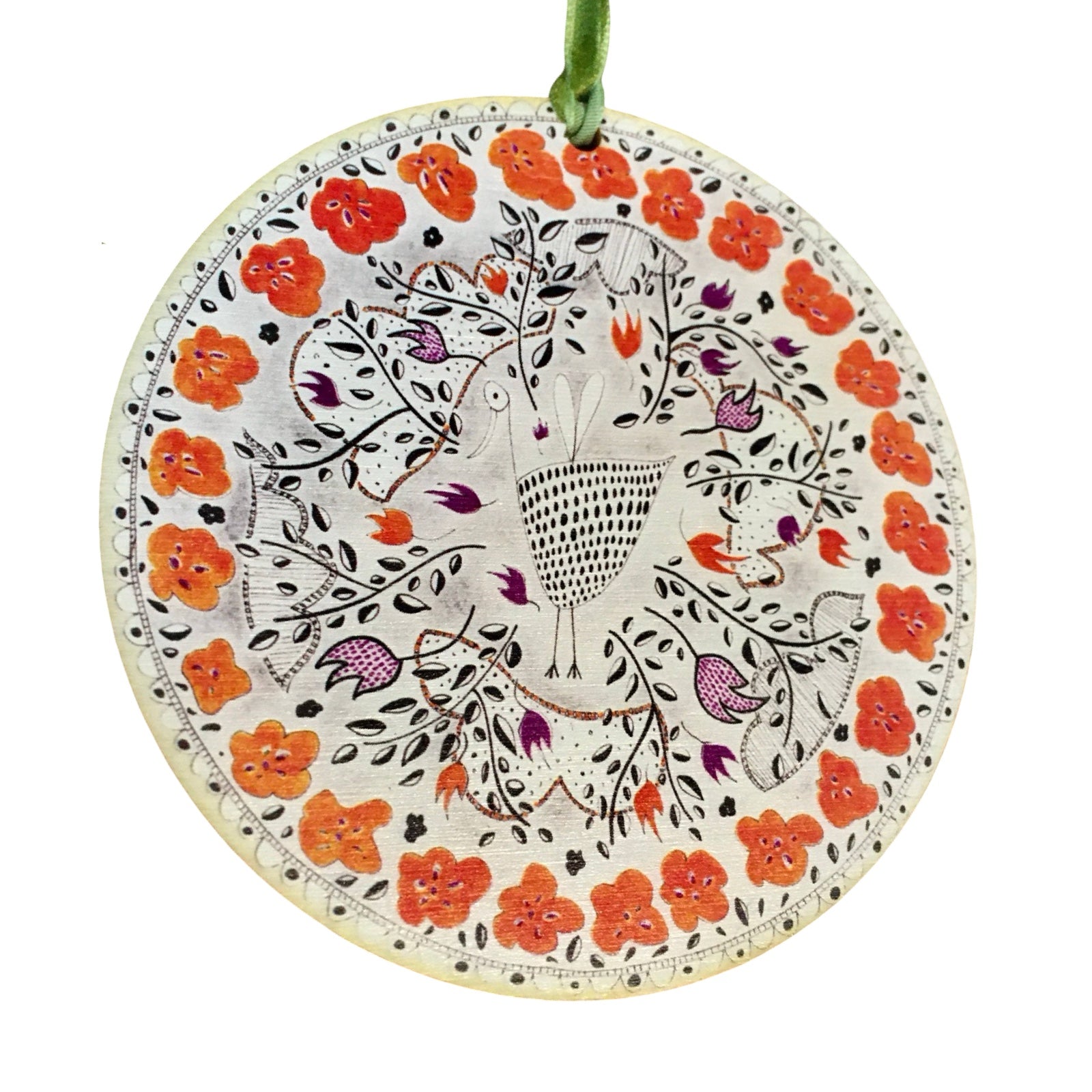 Love Bird Wooden Decoration