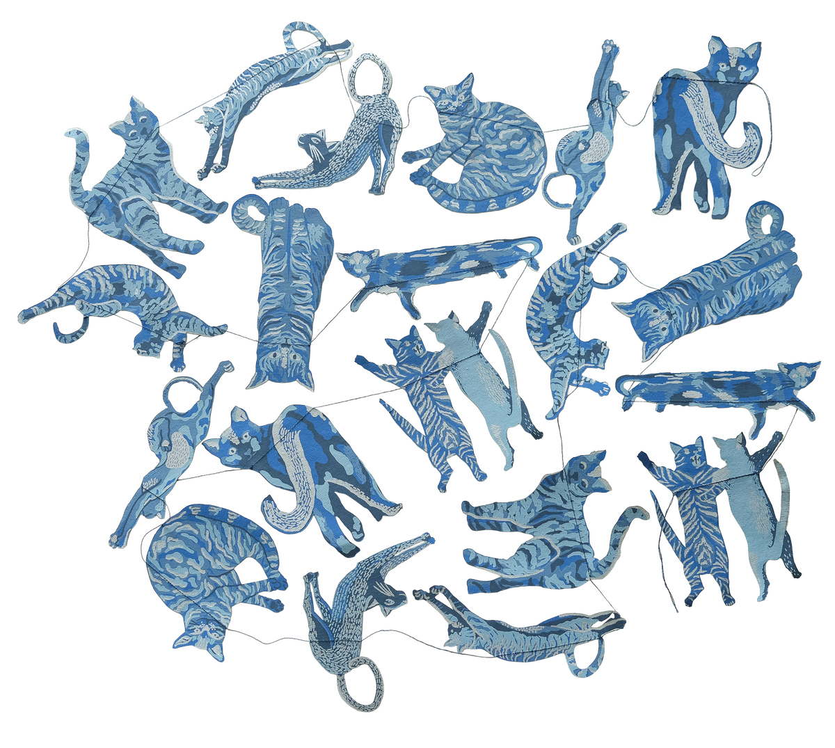 Alley Cats Paper Garland