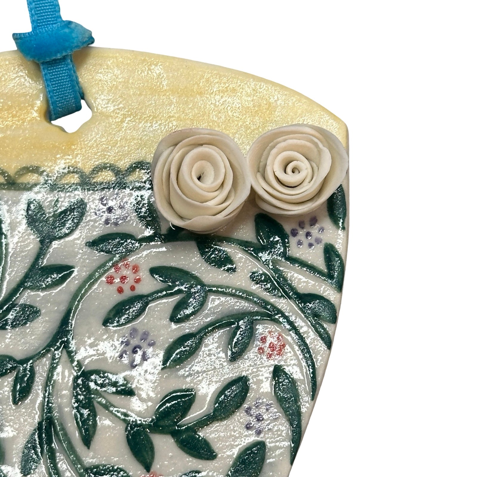 Bird Vine Porcelain Tea Cup Decoration