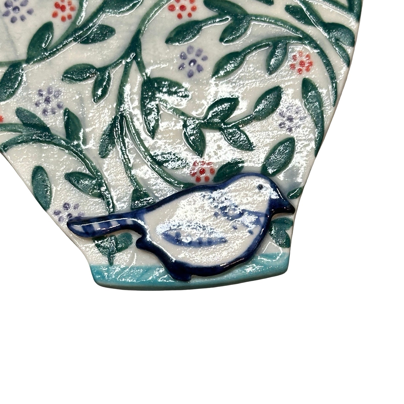 Bird Vine Porcelain Tea Cup Decoration