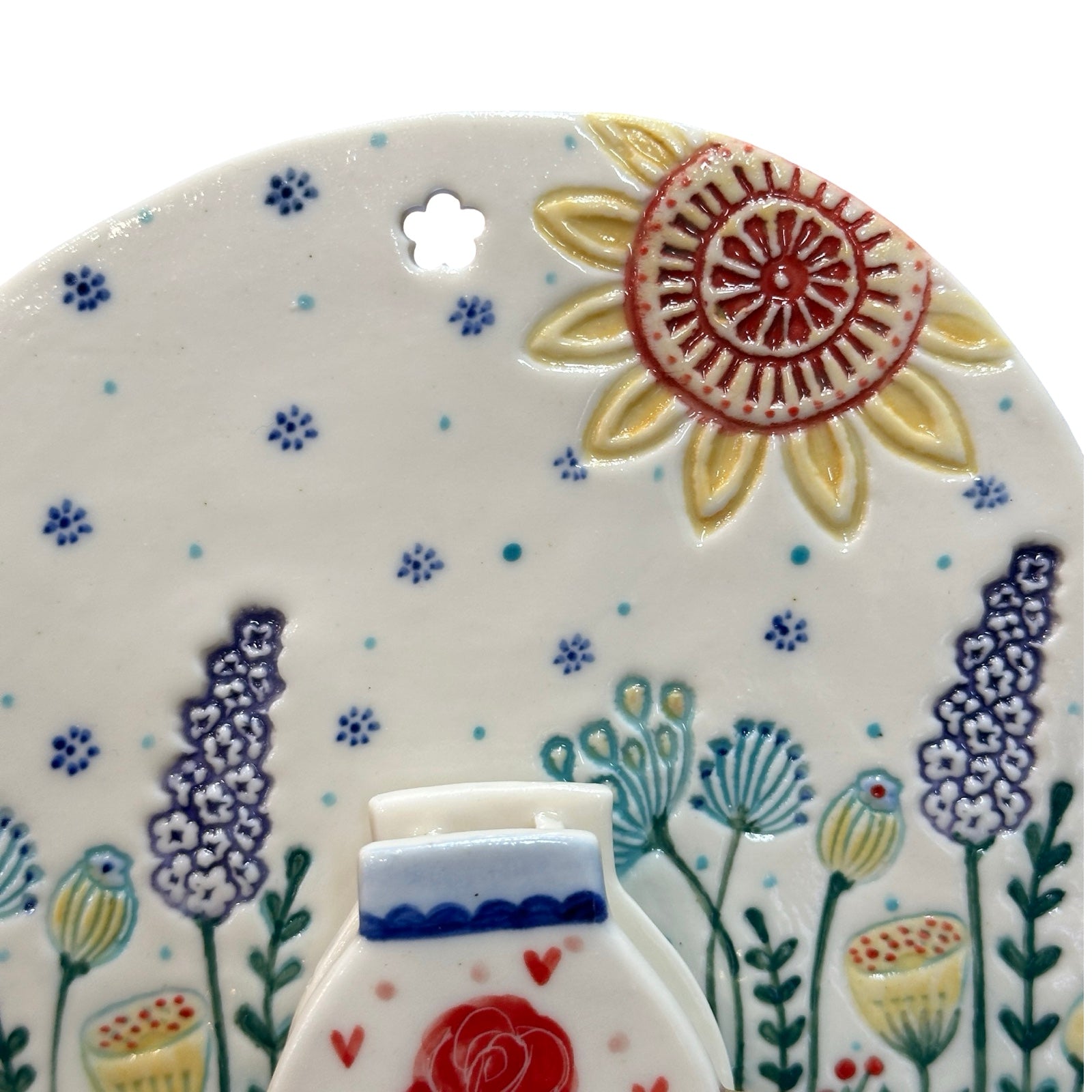 Floral Wall Shelf and Vase