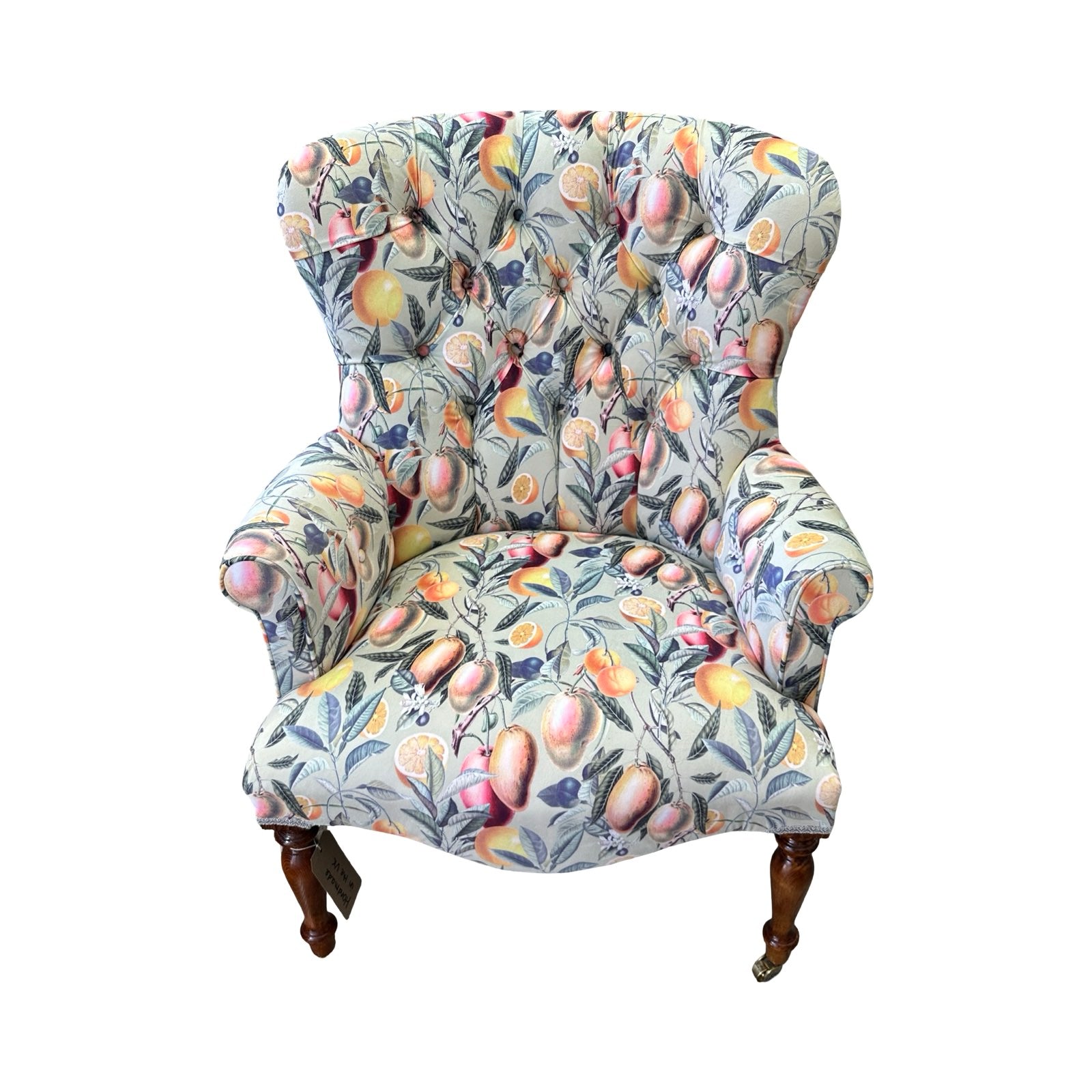 Mango Fruit Tree Velvet Armchair